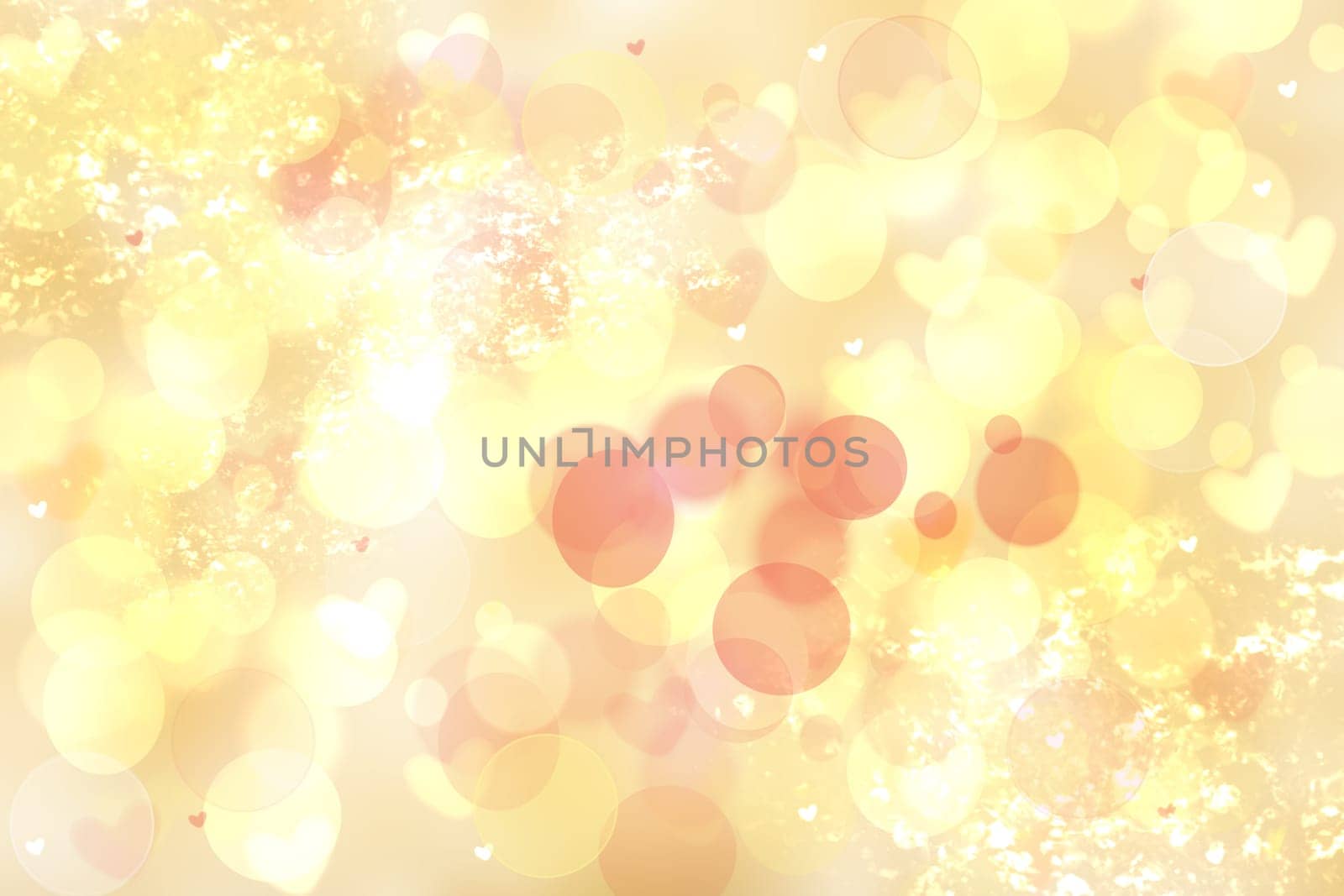 Abstract pink light golden festive background texture with sparkle bokeh lights. Beautiful texture for Christmas or other holidays.