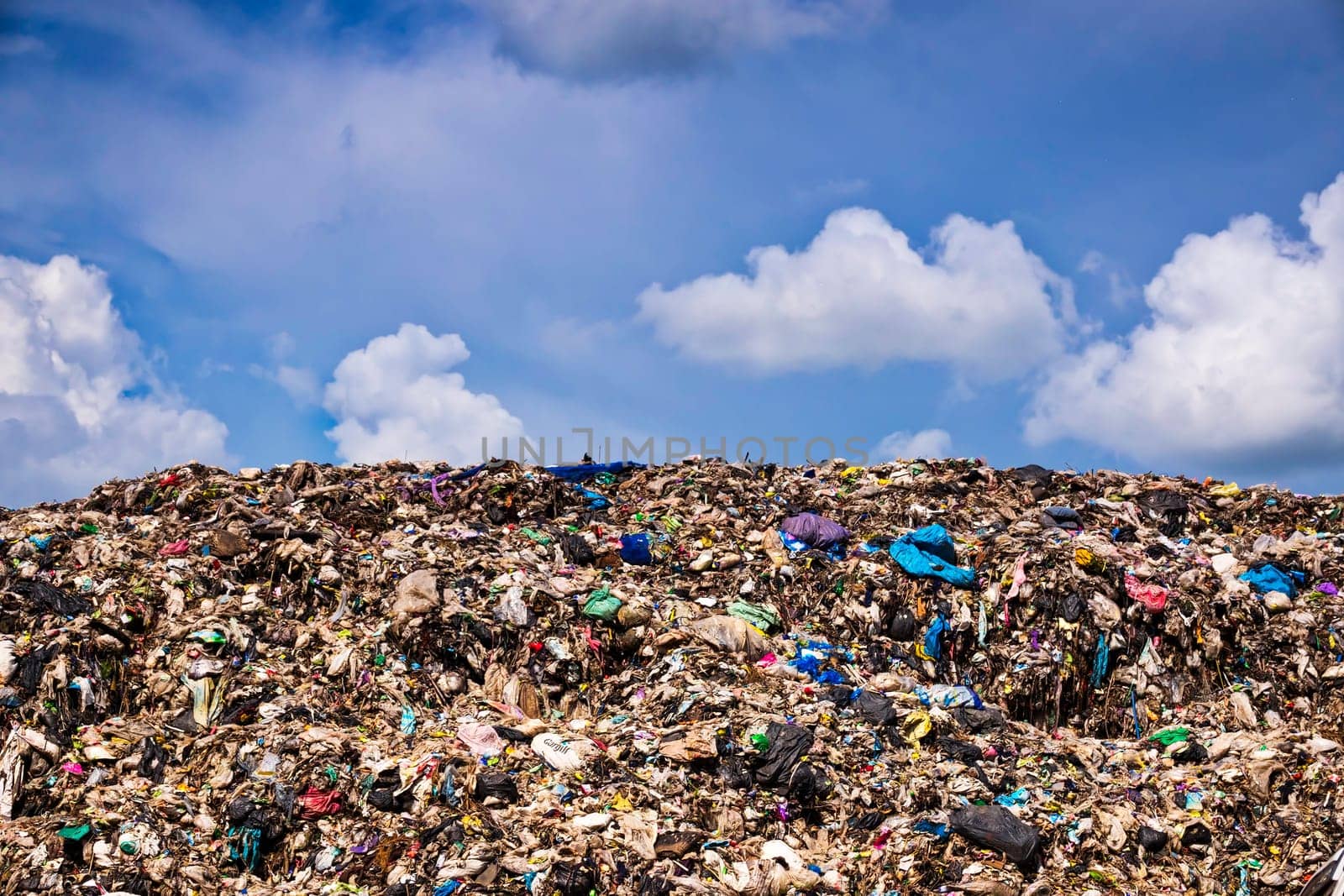 natural disaster of garbage dump result of consumerism