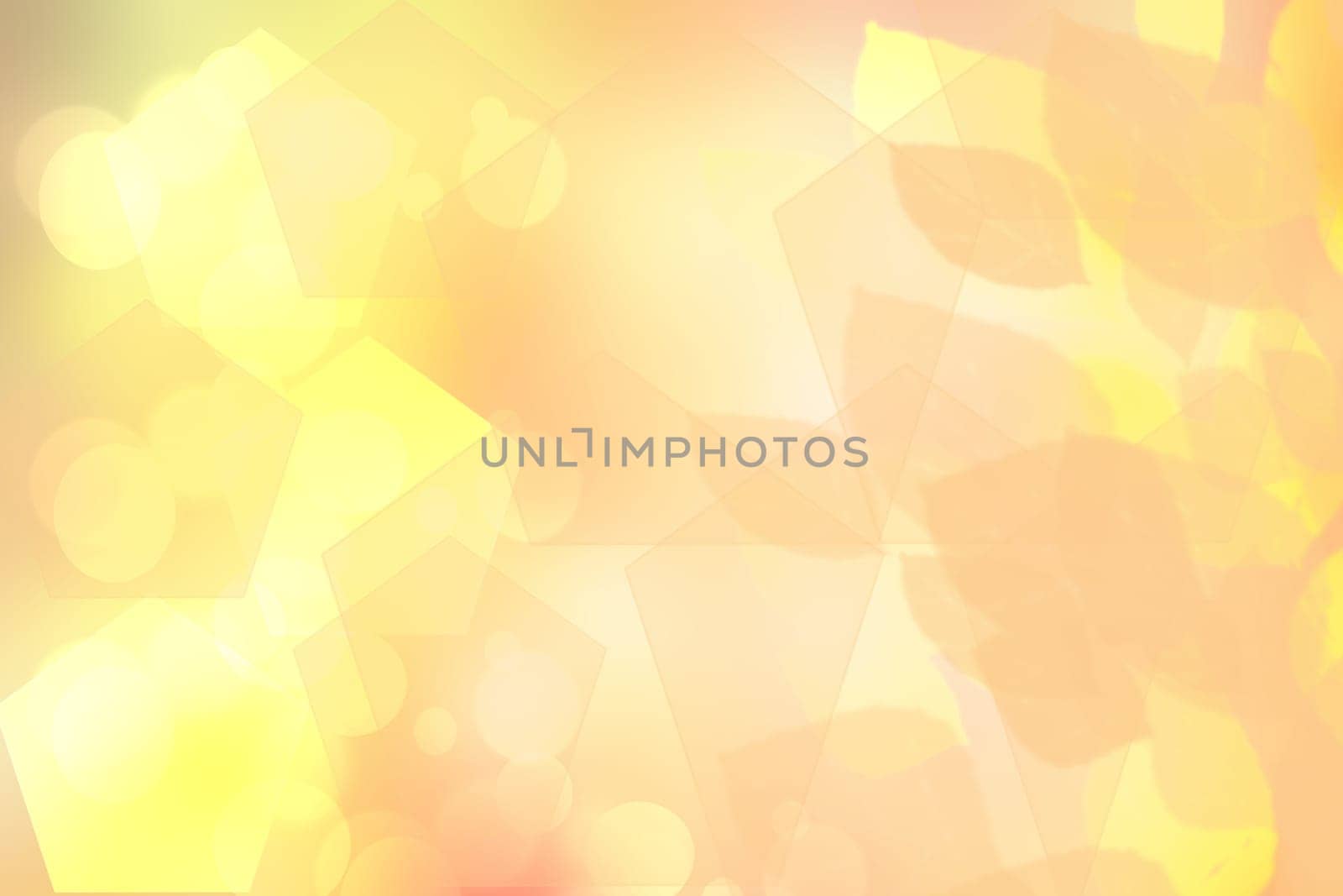 Autumn background. Abstract modern geometric autumn texture with golden pastel bright leaves. Indian summer. Space