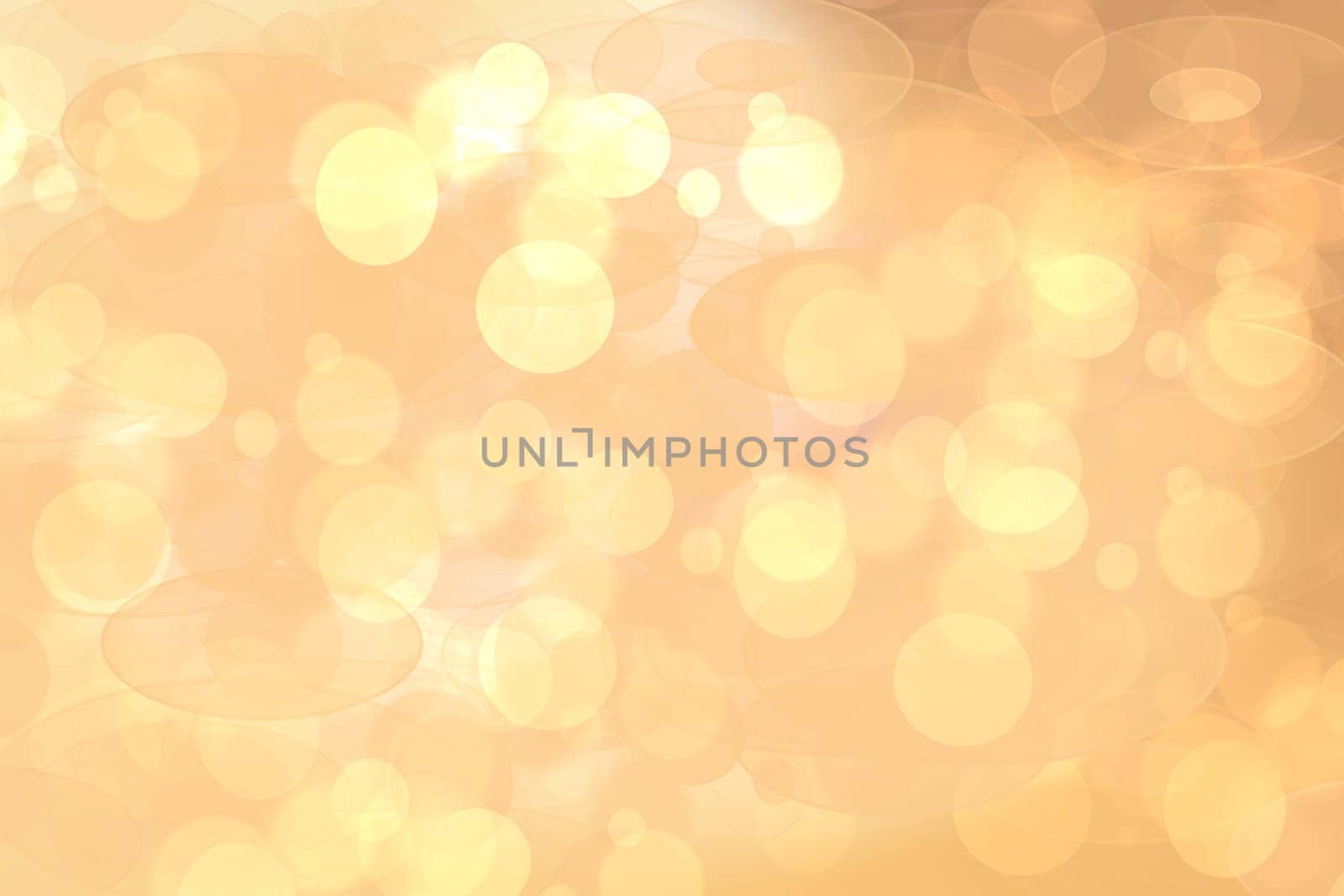 Abstract blurred festive background  for Christmas with bokeh defocused golden lights.