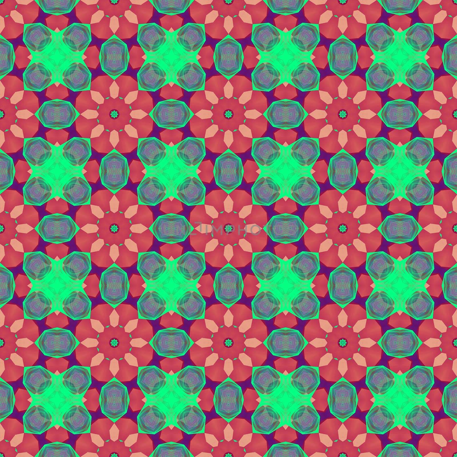 ethnic kaleidoscopic patterns, colorful background