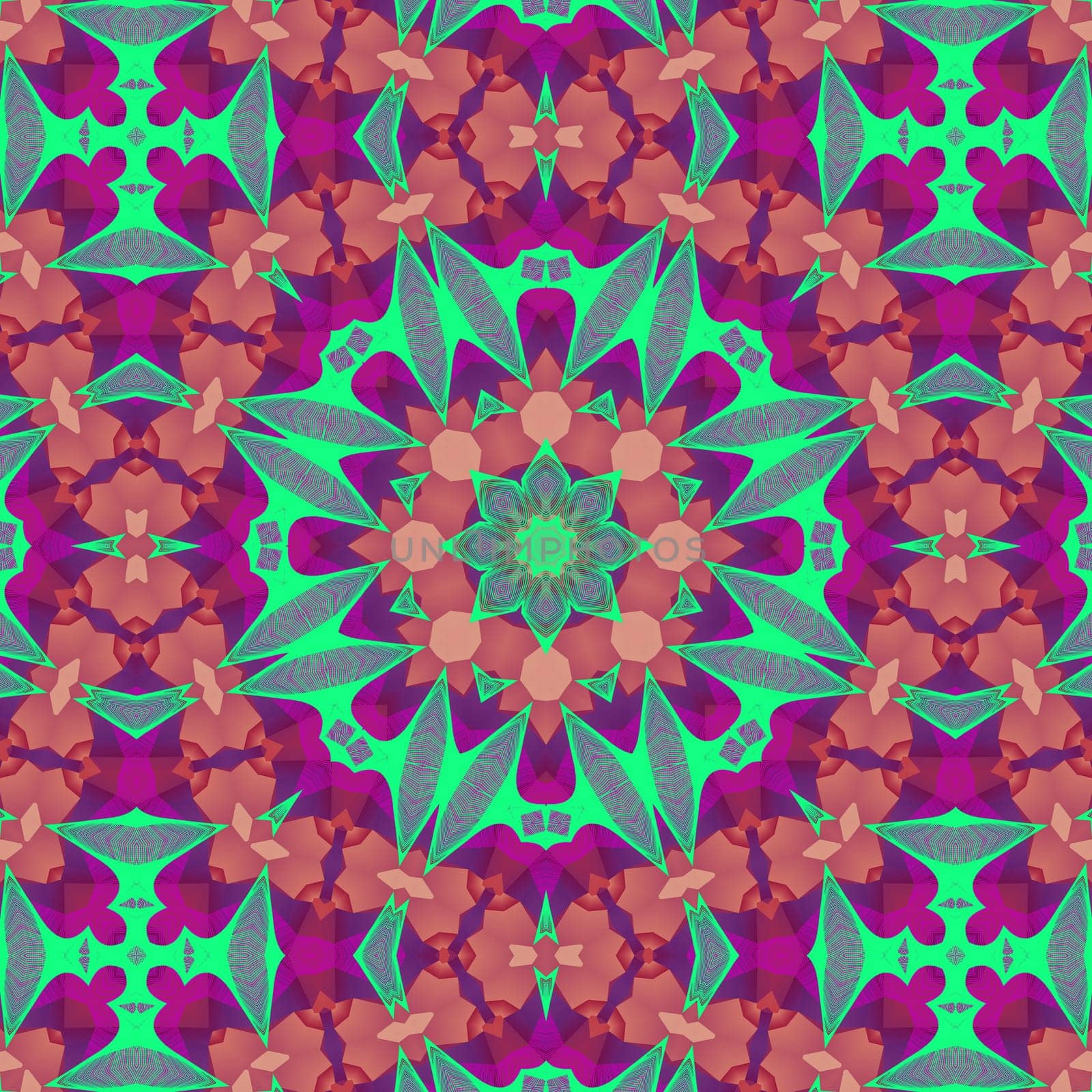 ethnic kaleidoscopic patterns, colorful background