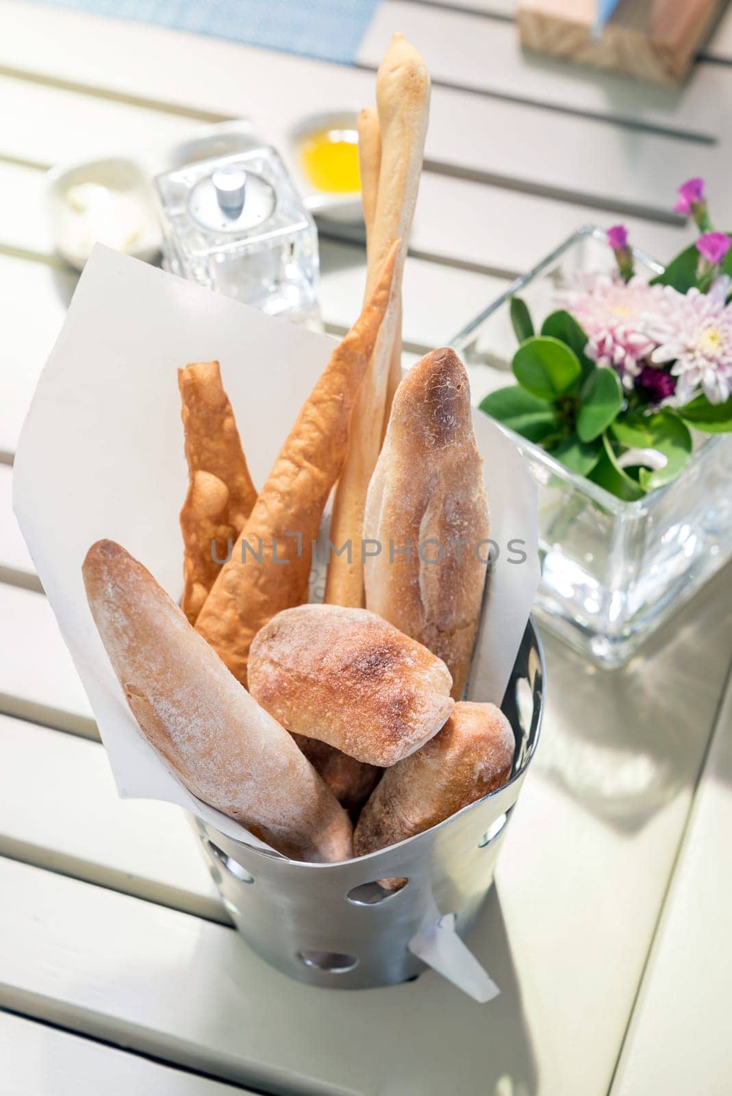 Bread set for lunch appetizer