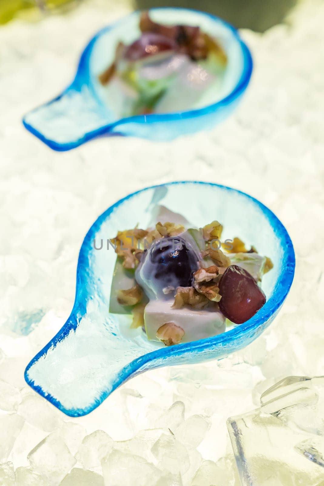 Salad canape, appetizer in buffet line