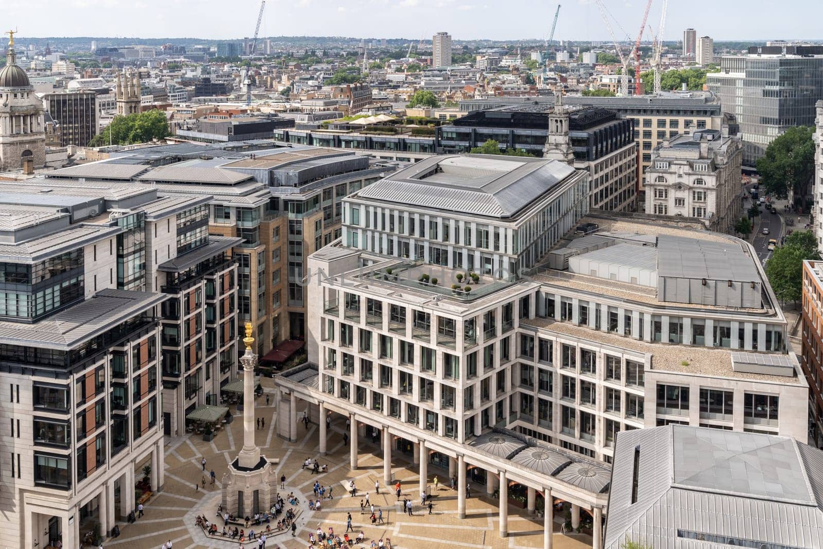 London stock exchange building at Paternoster Square next to St Paul's Cathedral in the City of London, England