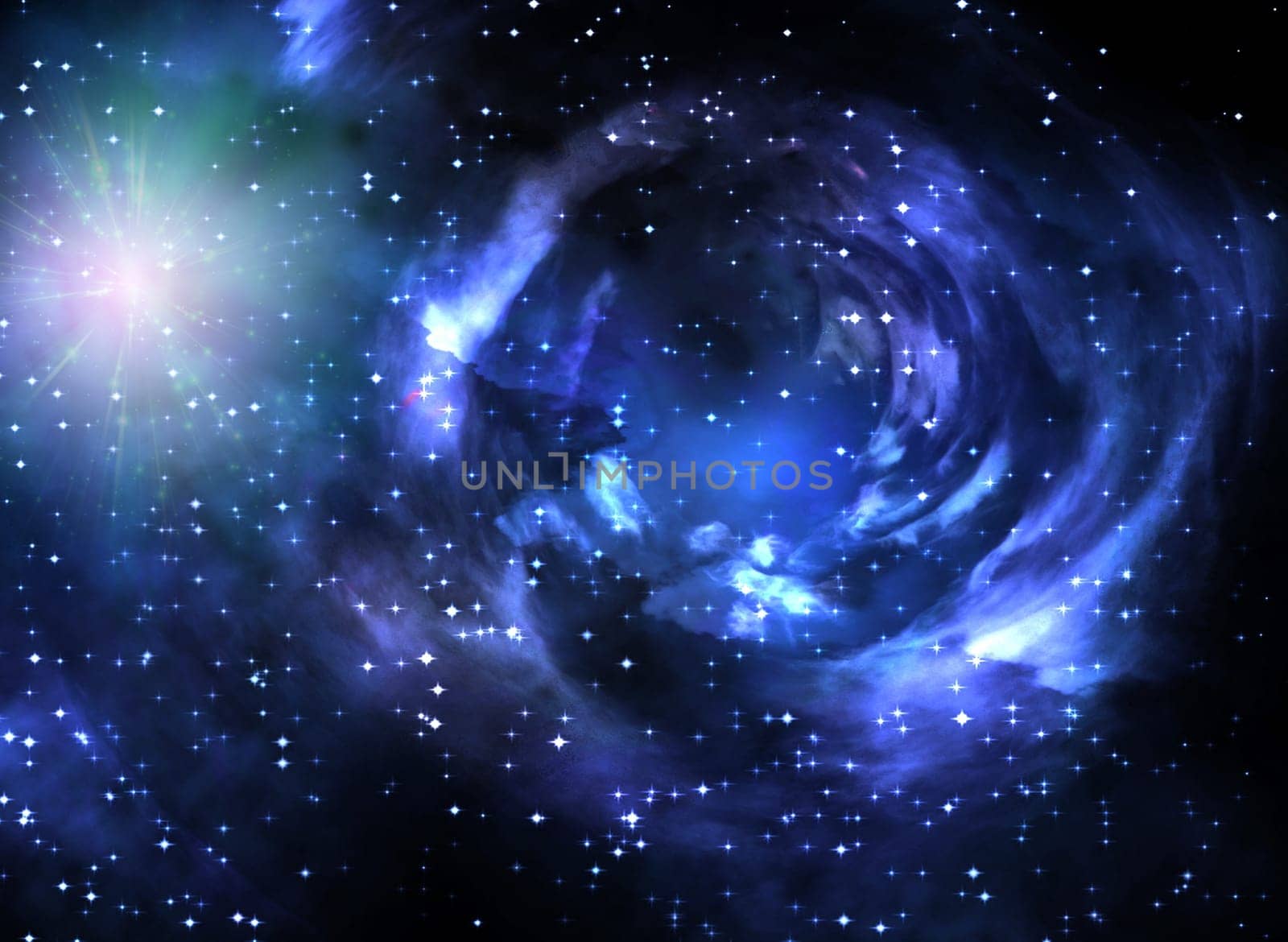Deep Space. Worm hole