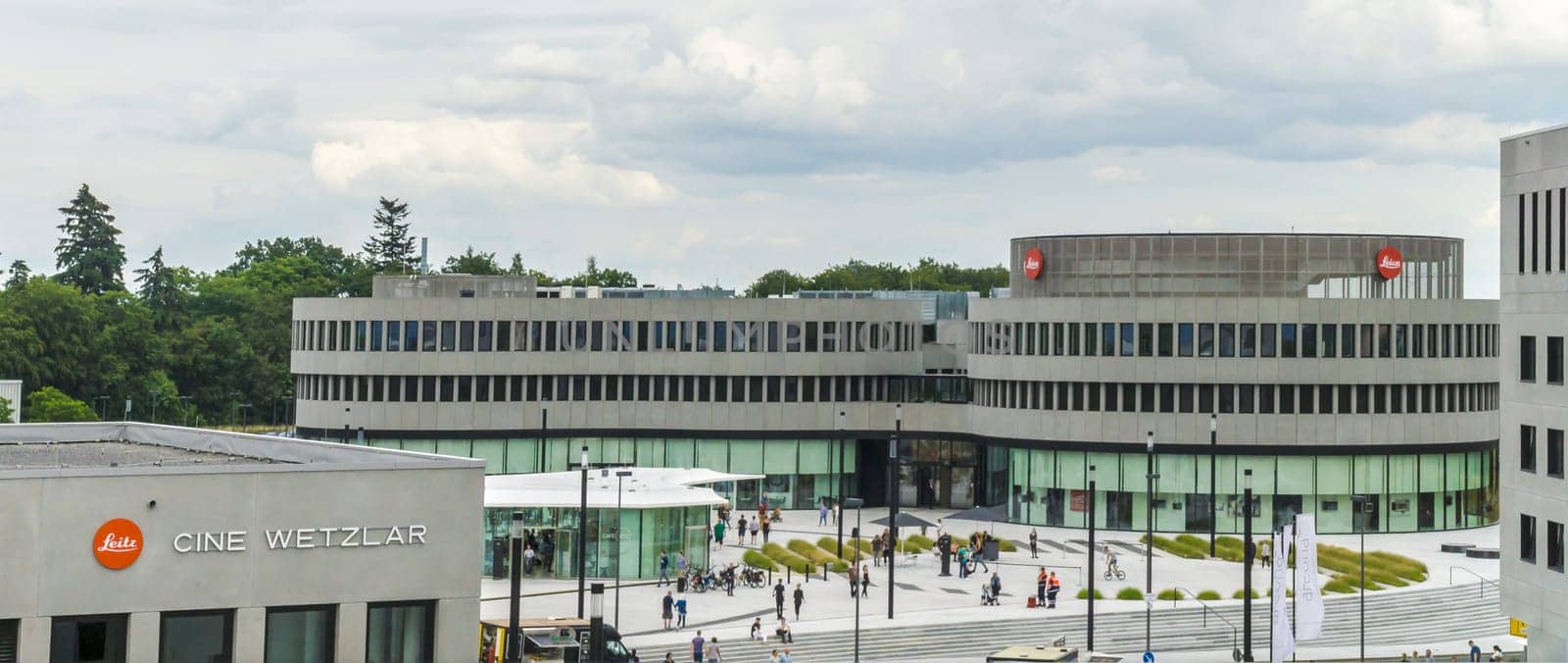 WETZLAR, GERMANY 17. JUNE 2018: Company building of Leica Camera AG, Leitz Park, Wetzlar, Hesse, Germany, Europe.