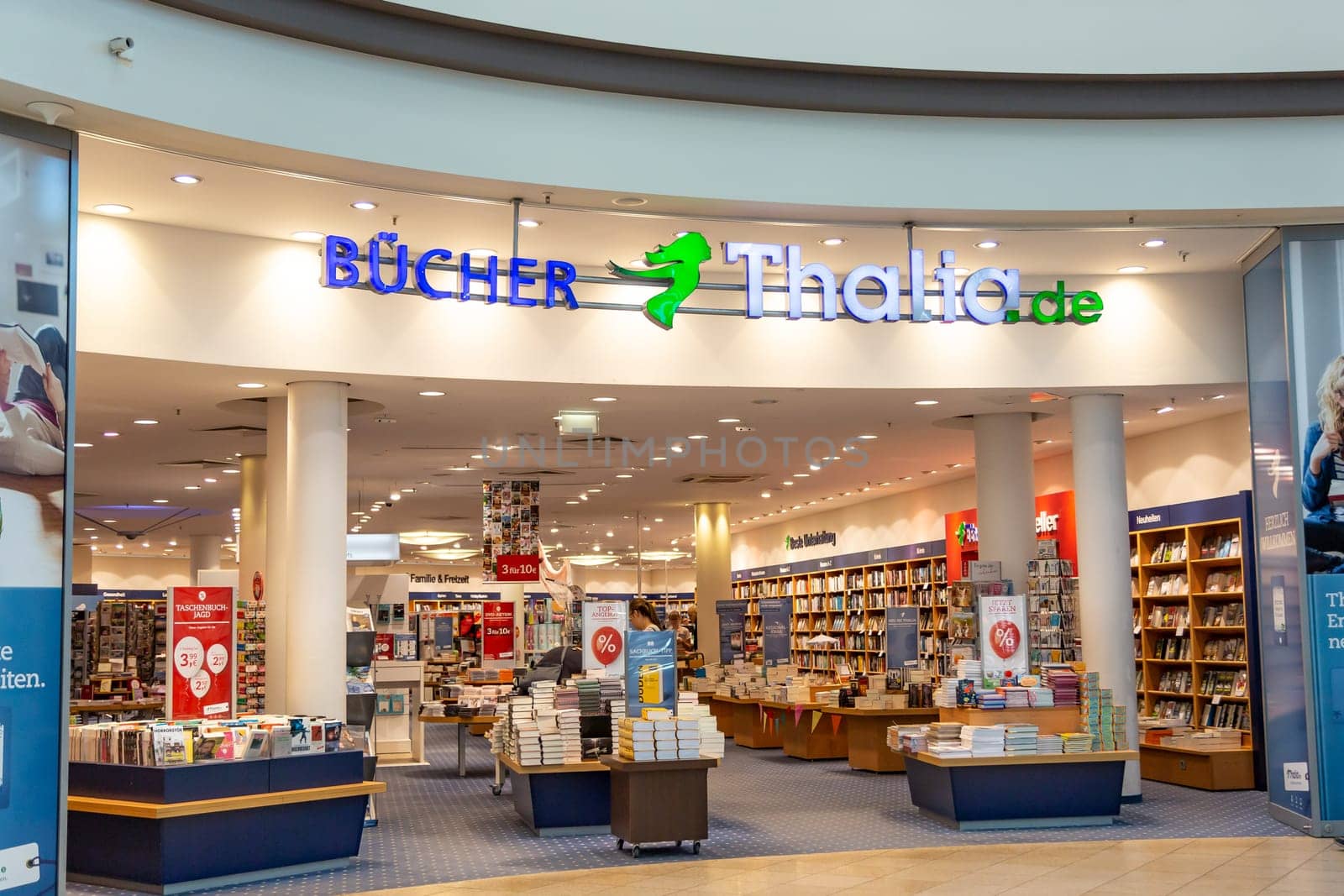 WETZLAR, GERMANY - August 29, 2017: Thalia is a chain of more than 200 book shops in Germany.
