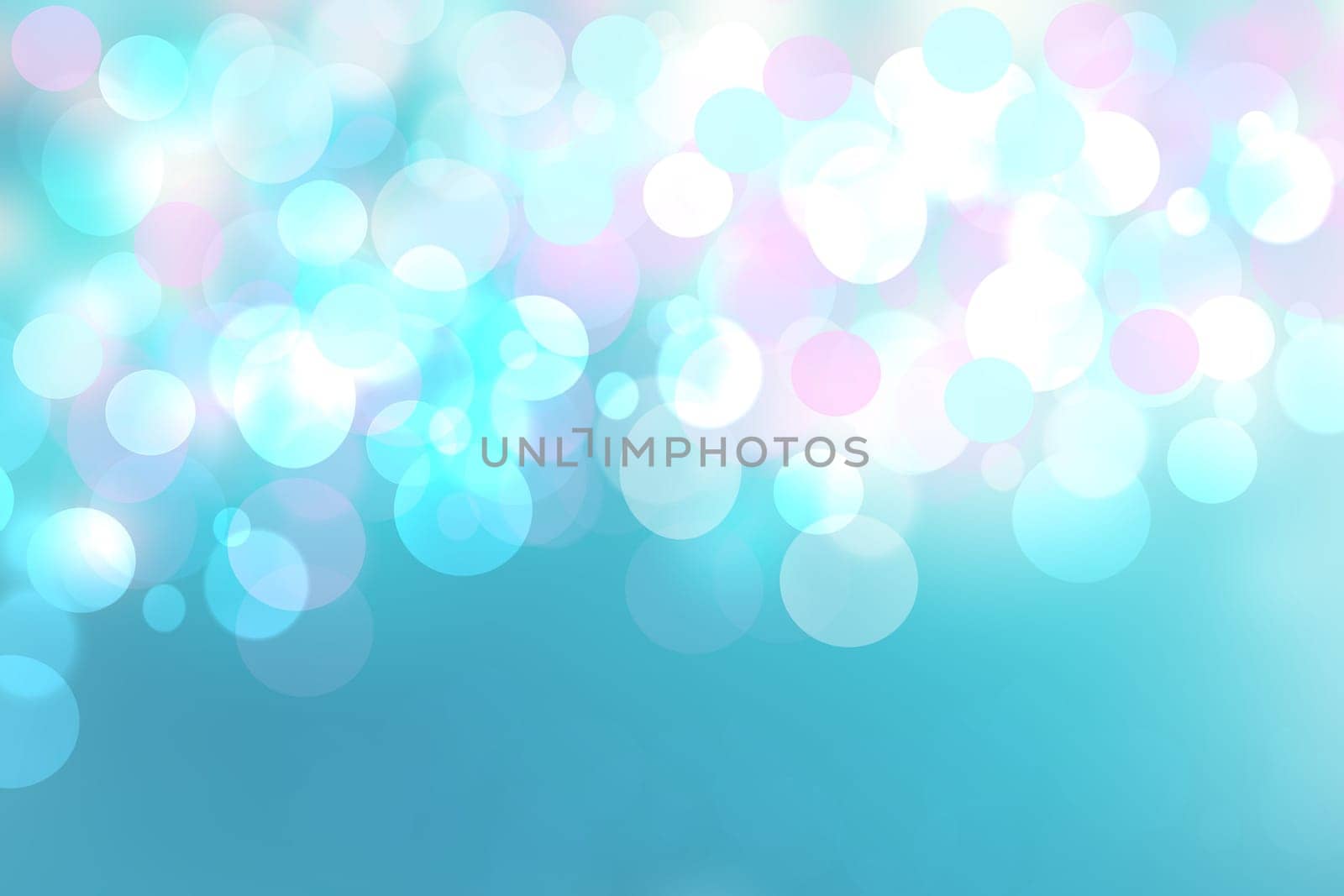 Abstract blue pastel bokeh background texture with bright soft color circles. Beautiful texture.