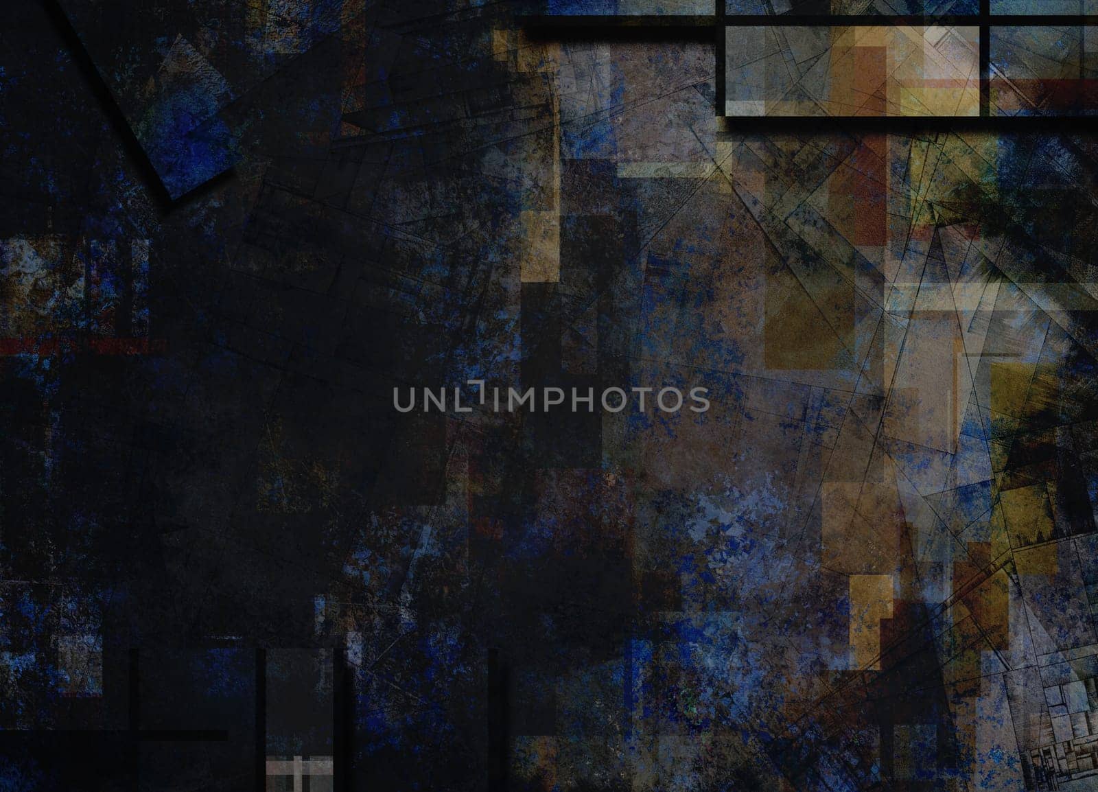 Dark colors abstract geometric background