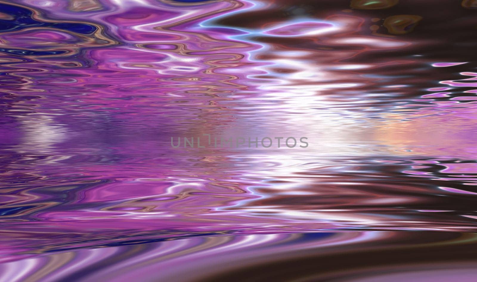Abstract Horizon. Purple colors, water reflections