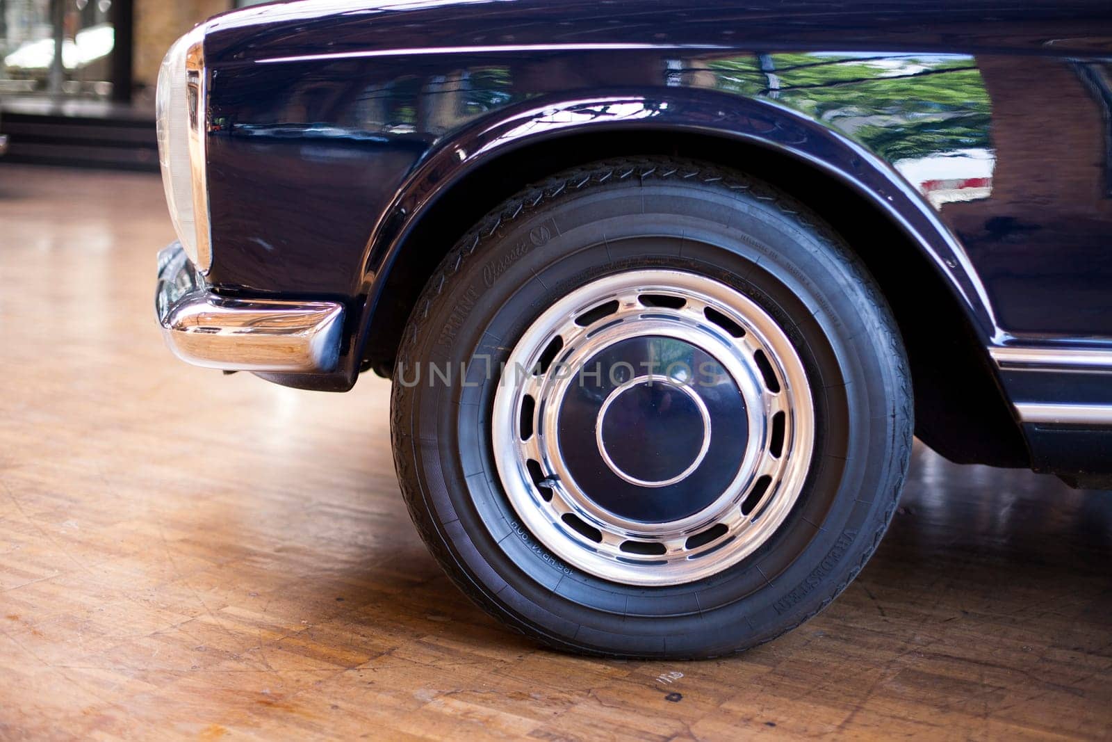 Berlin, Germany - June 28, 2018: Vintage retro car in Classic Remise
