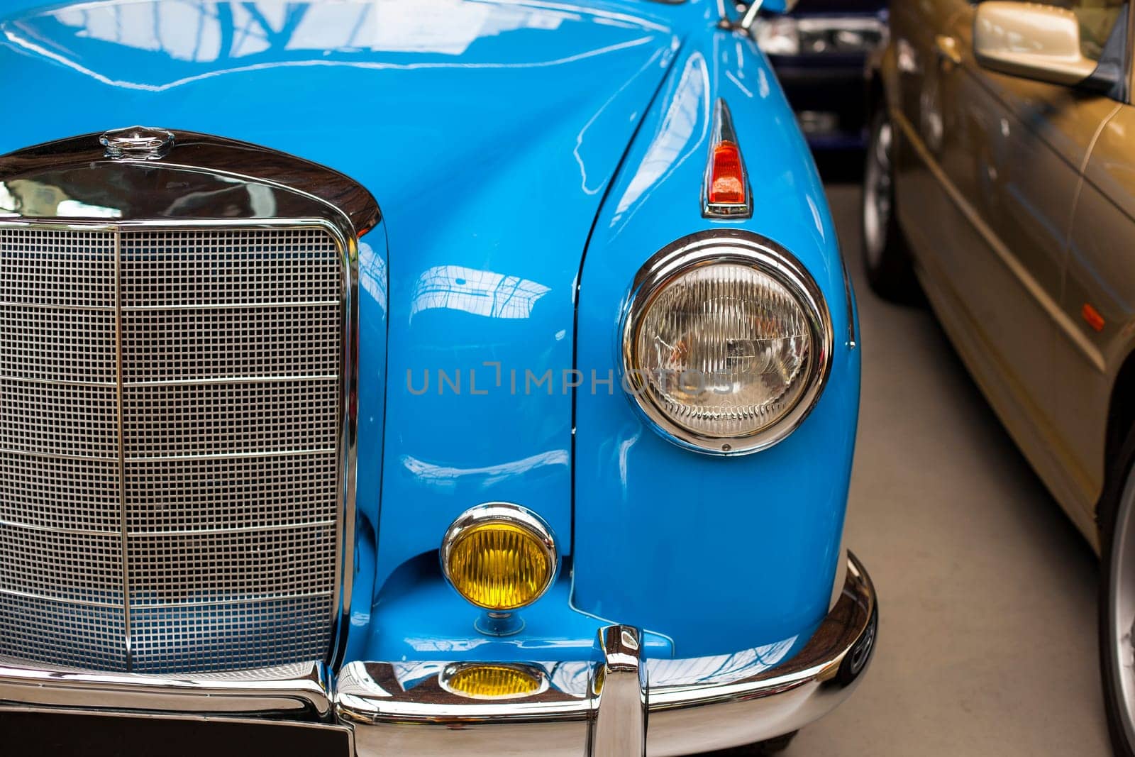 Berlin, Germany - June 28, 2018: Vintage retro car in Classic Remise