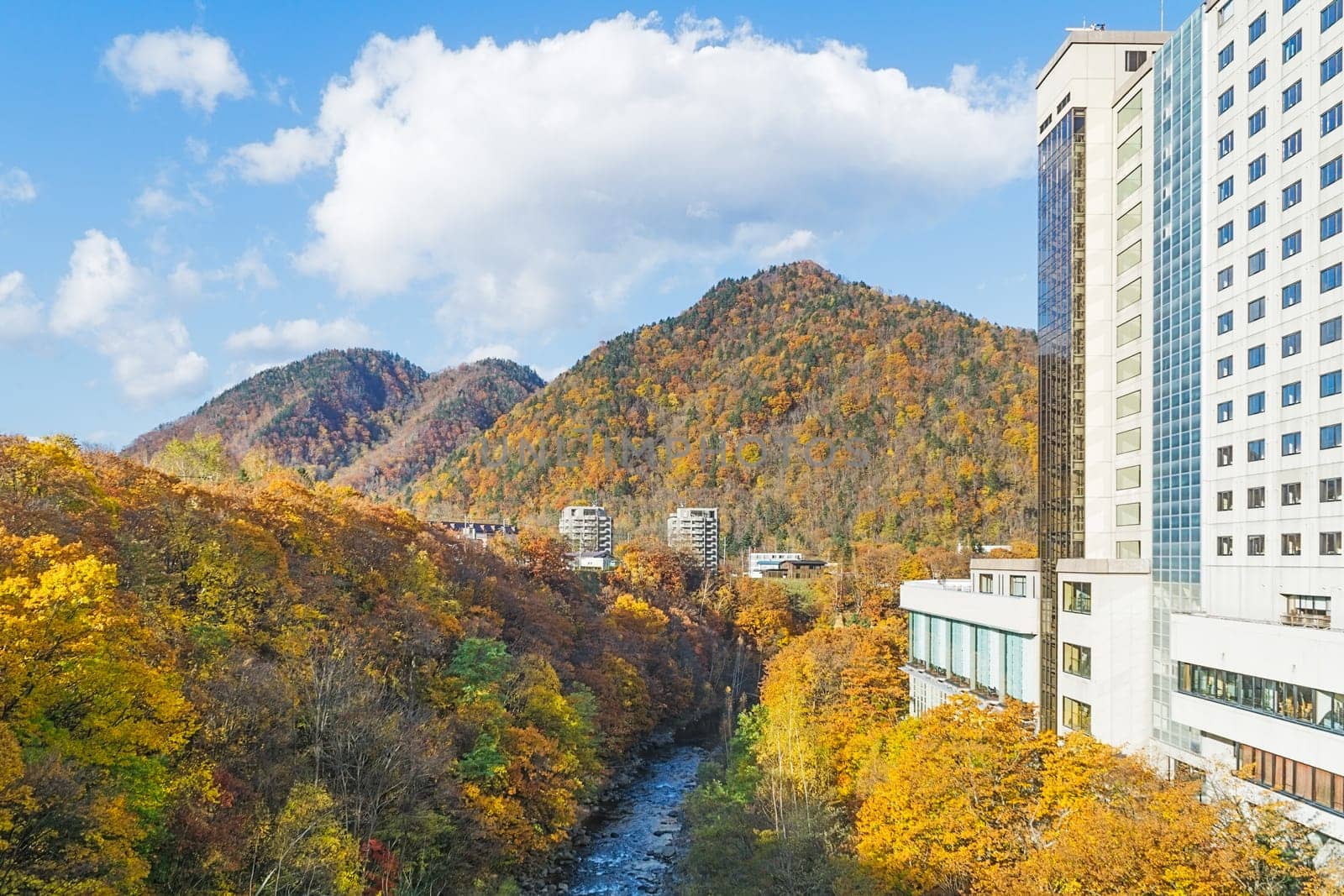 Jozankei Onsen is located inside Shikotsu-Toya National Park between the high cliffs of the Toyohira River. The town is only one hour outside central Sapporo, making it a popular side trip from the city. It is one of the most popular places for tourist.