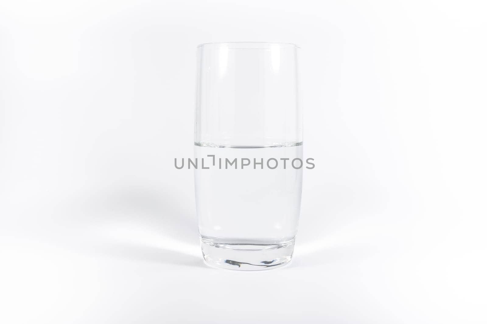Pure Clean Glass of Water Simple Minimalistic White Background Necessities of LIfe