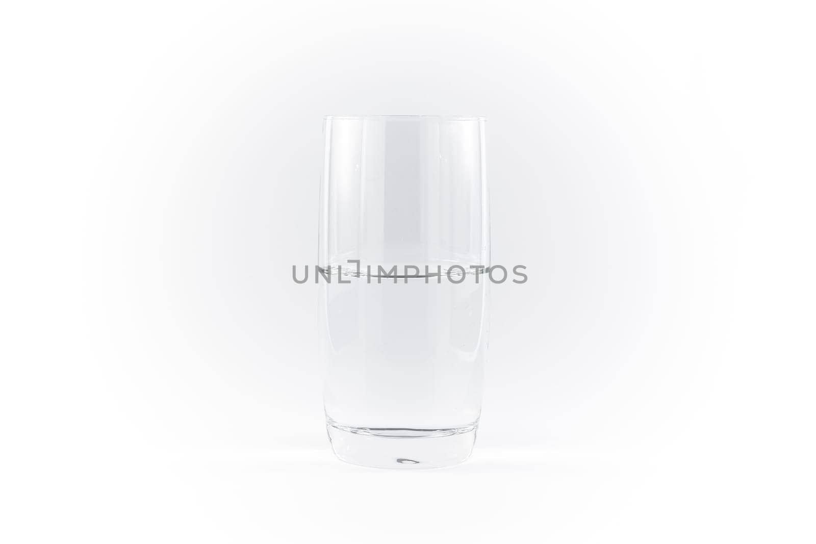 Pure Clean Glass of Water Simple Minimalistic White Background Necessities of LIfe