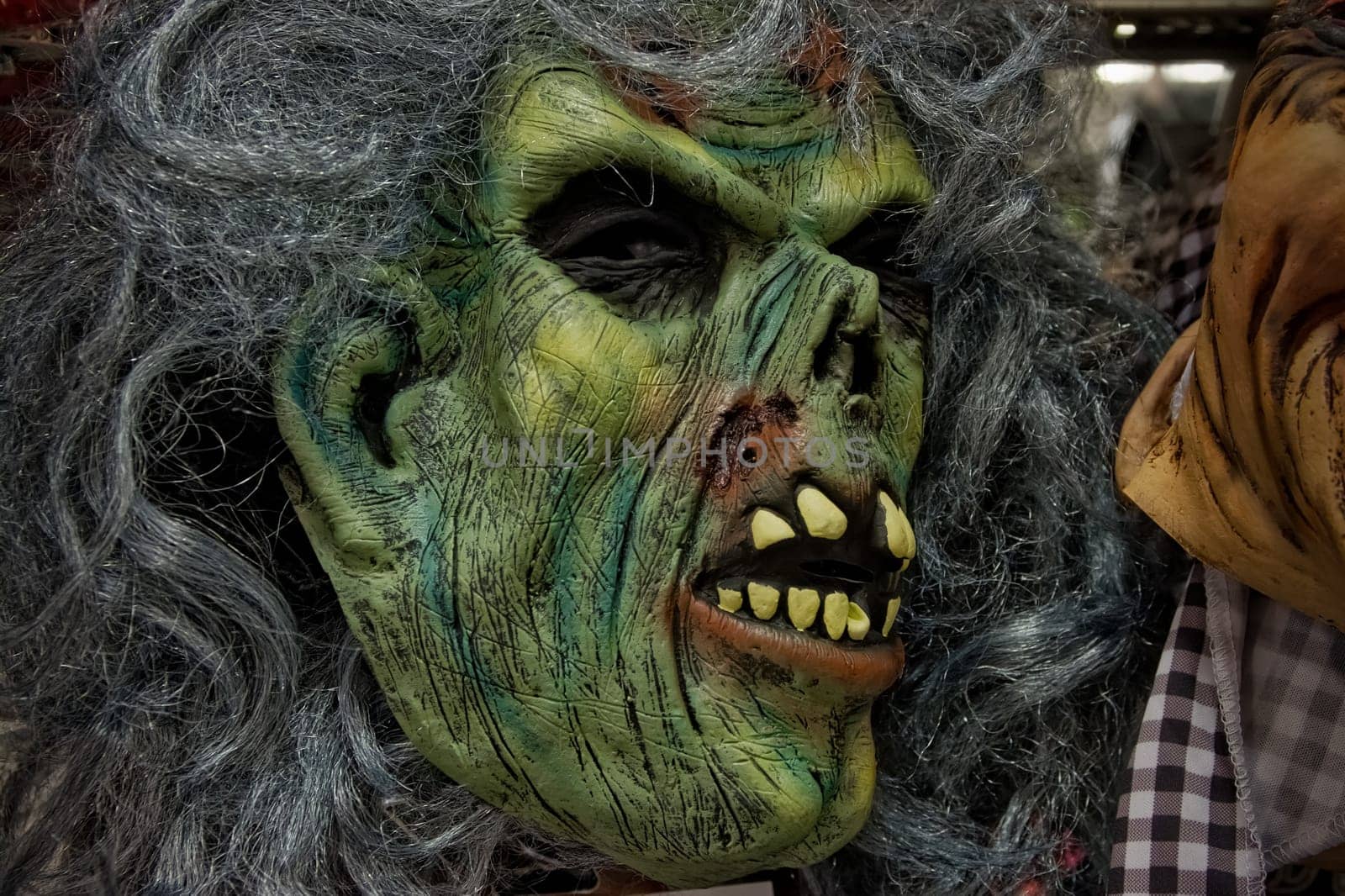 Green Monster Closeup Detail Halloween Holiday Accessory Object
