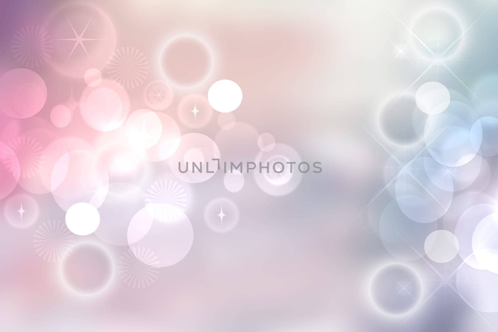 Abstract vivid summer bokeh in soft color style background with free space for text.