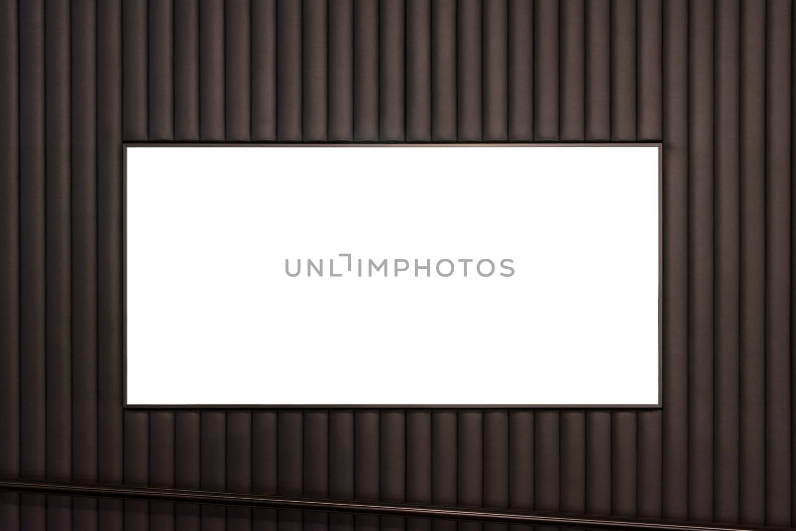 Blank Advertisement Hotel Entrance White Isolated Clipping Path