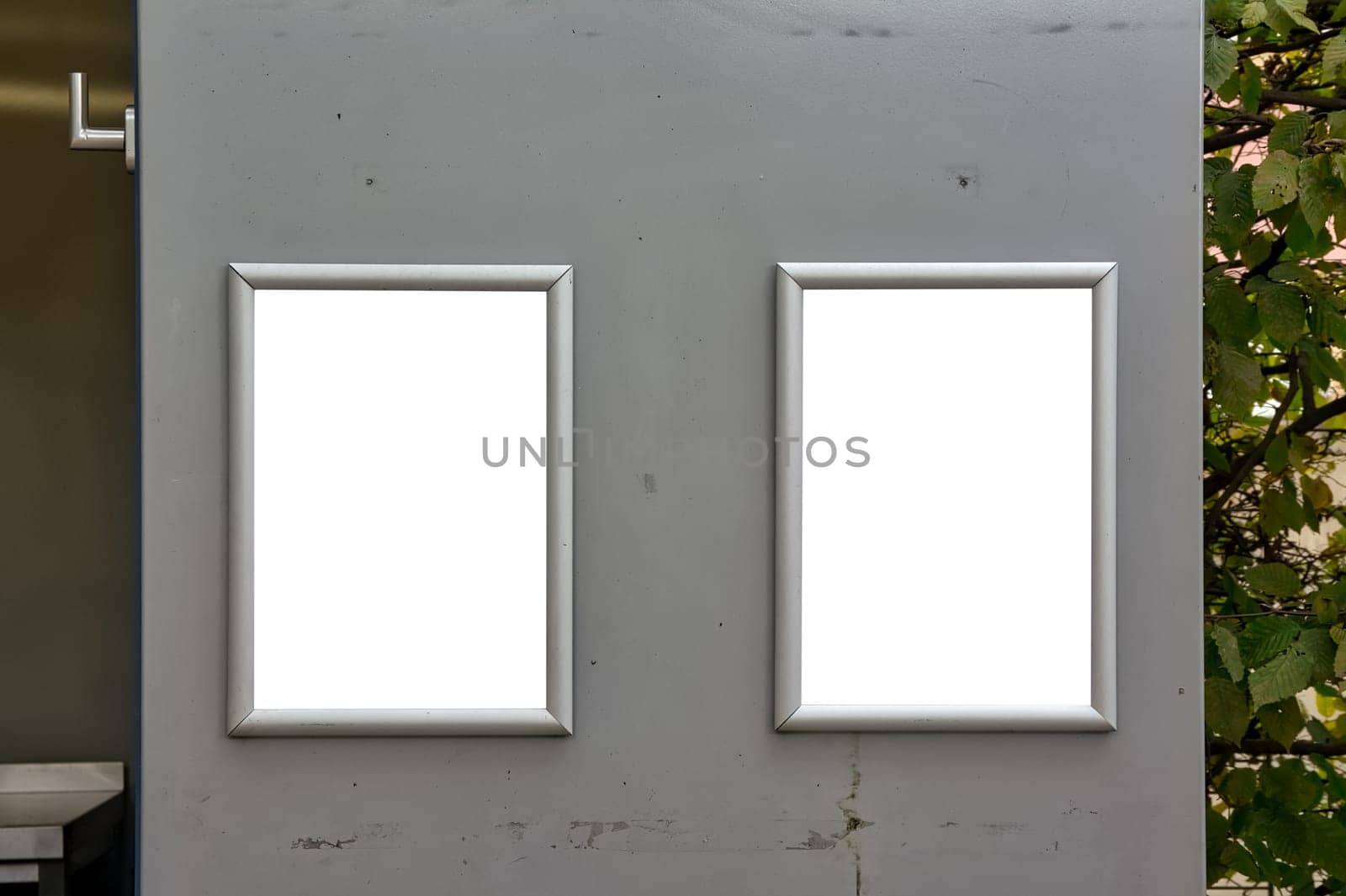 Door Signs Restaurant Booth Open Isolated Blank White Mockup Price List
