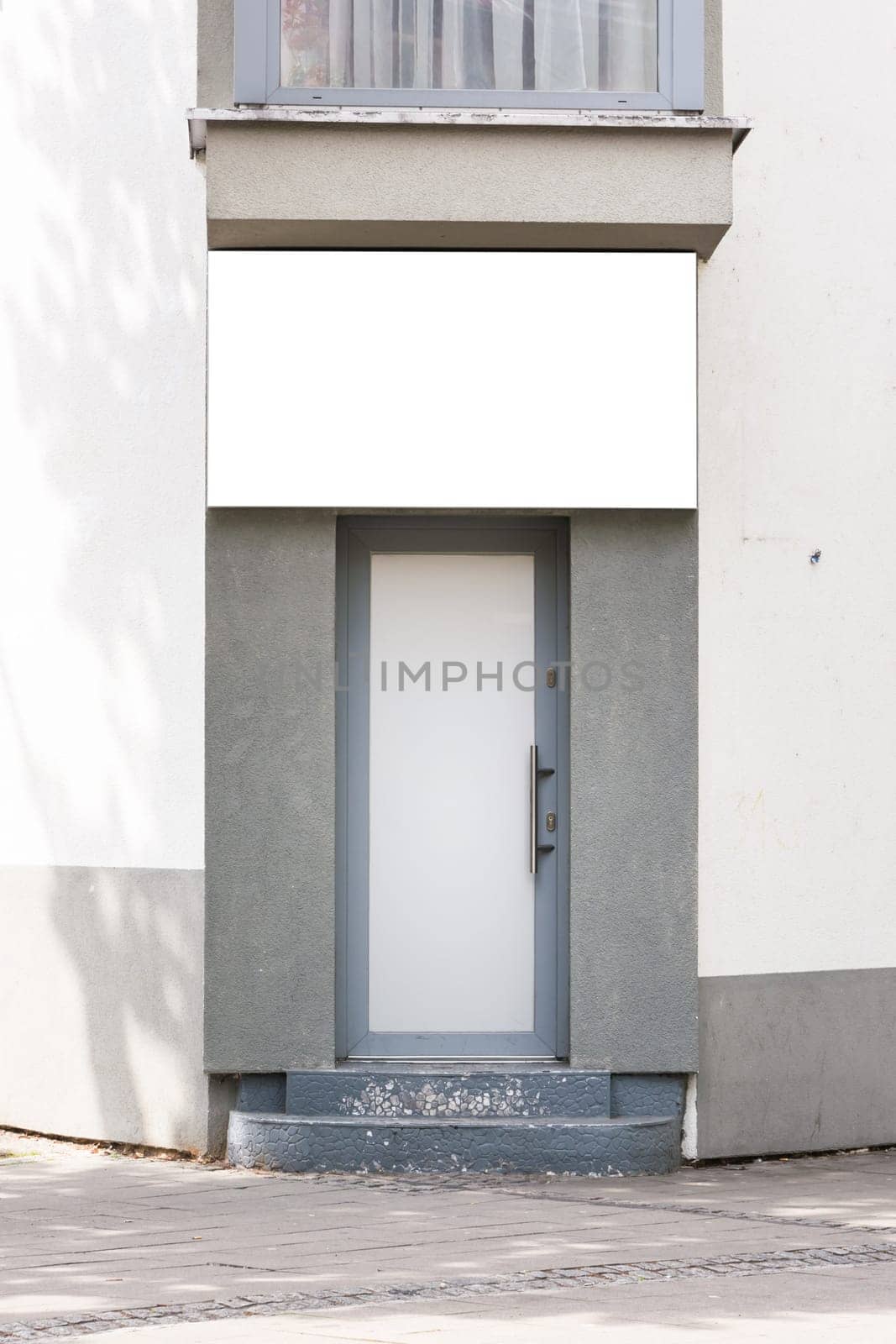 City Typical Ad Space Large White Isolated Template Banner Urban