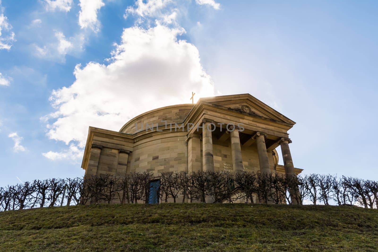 Grabkapelle Stuttgart Mausoleum European Blue Skies Old Architecture Landscape Beautiful Monument Germany