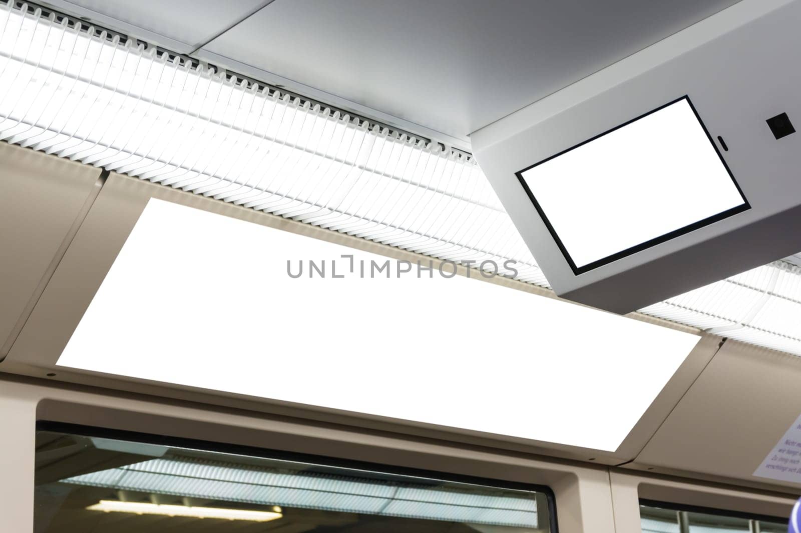 City Typical Ad Space Large White Isolated Template Banner Urban