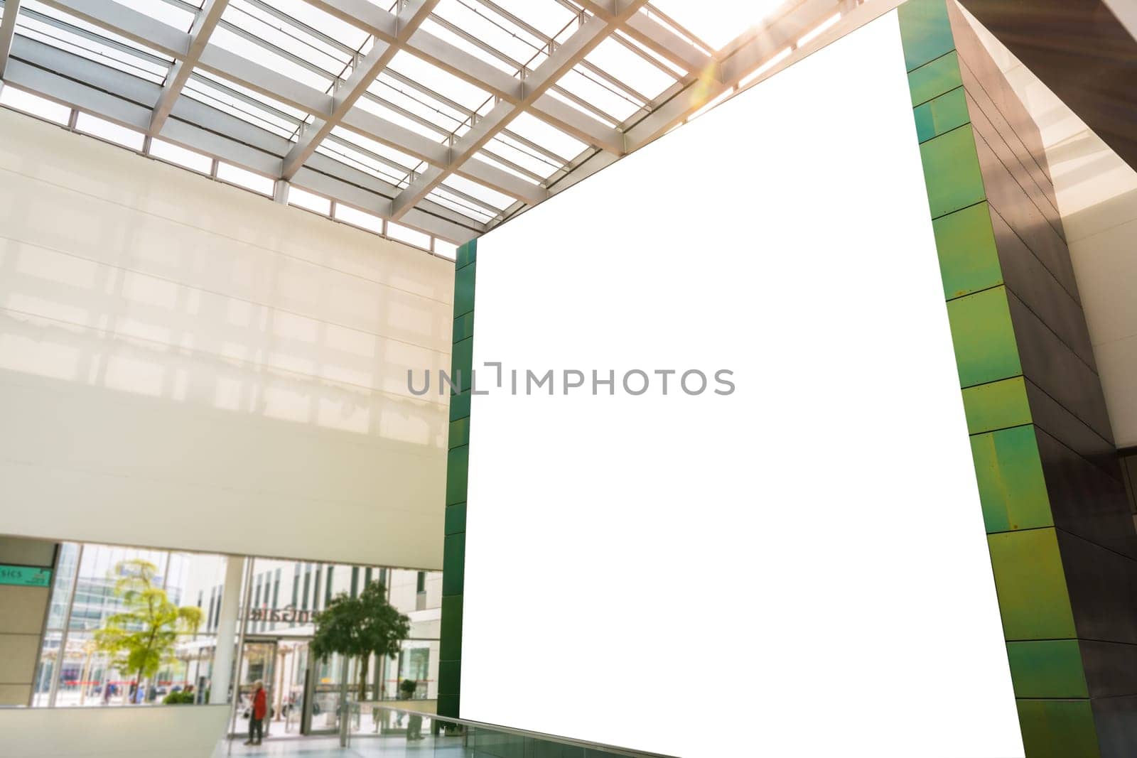 City Typical Ad Space Large White Isolated Template Banner Urban