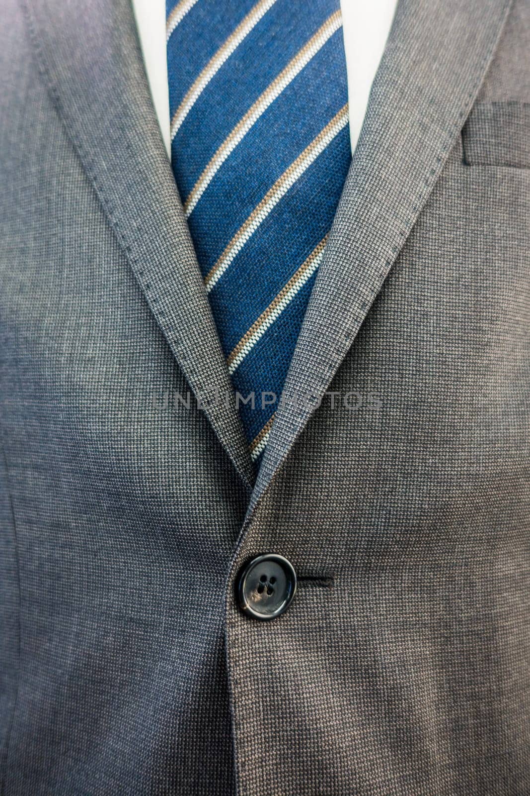 Businessman Suit Success Work Expensive Closeup White Collar Tie Buttons
