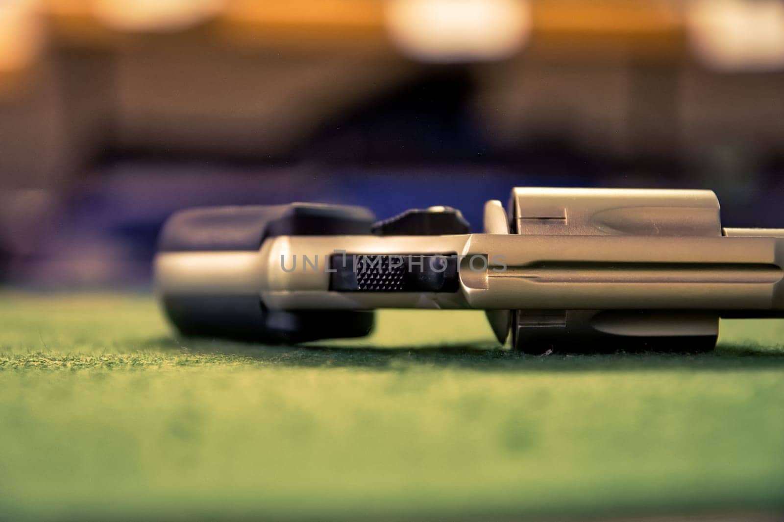 Revolver Pistol Gun Store Detail Weapons Deadly Clean New Shop Isolated Dealer Seller Nobody