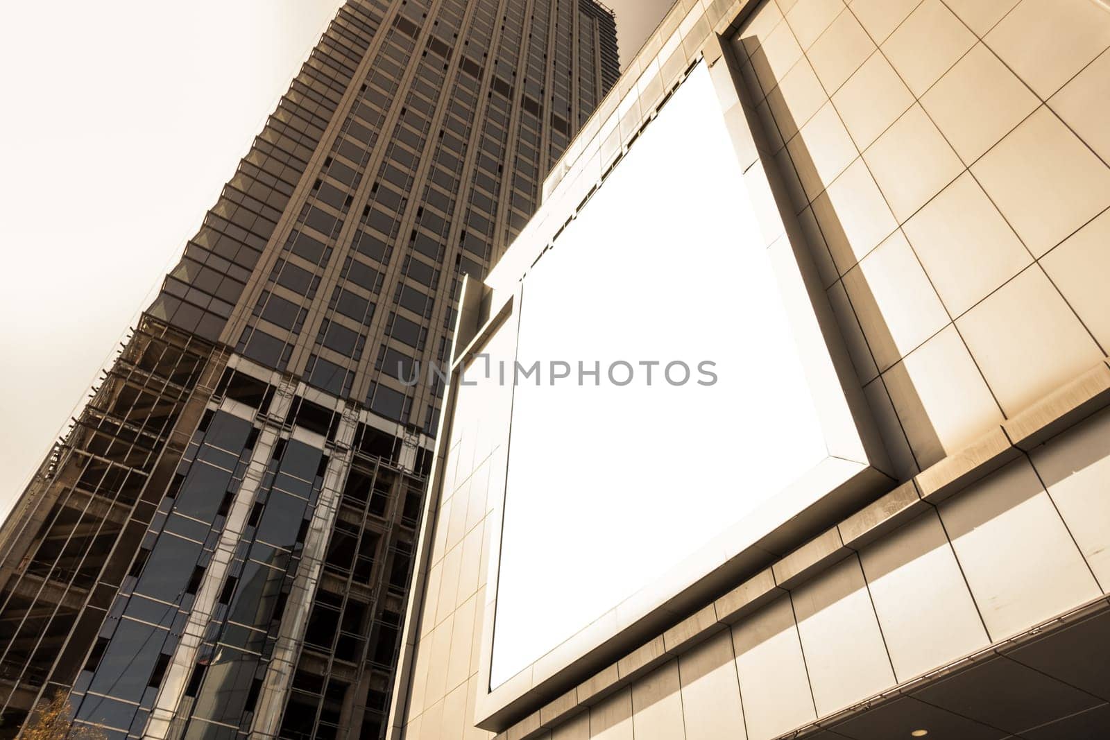 Shopping Mall Advertisement Mockup Urban City Environment China Asia_