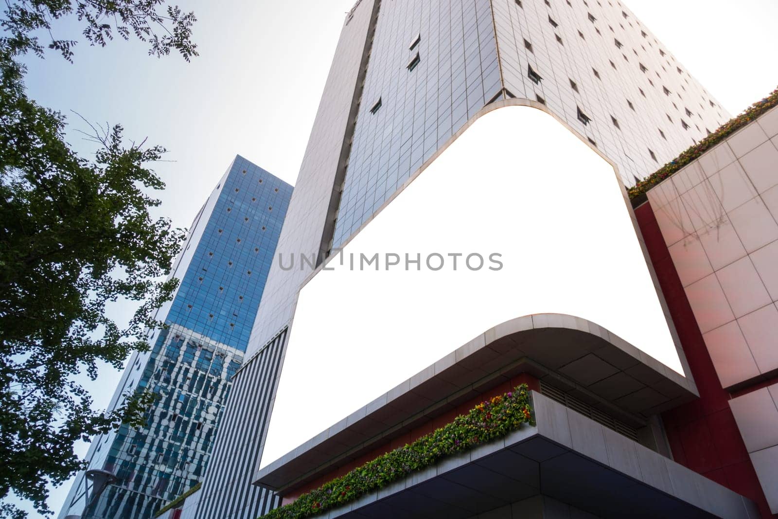 City Advertisement Mockup Urban City Environment China Asia_