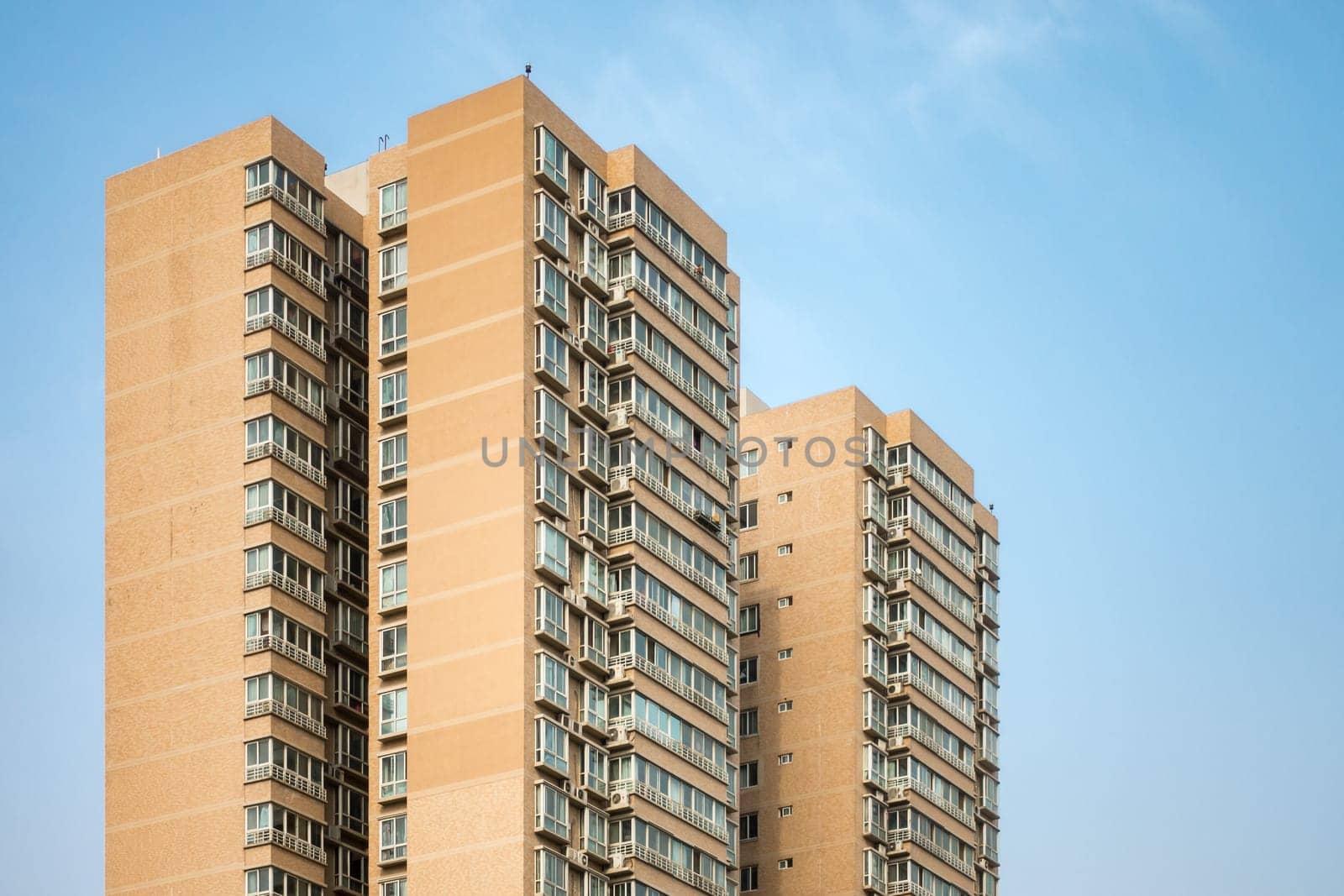 Chinese Apartment Building Tall Highrise Development Living Space Urban City Environment
