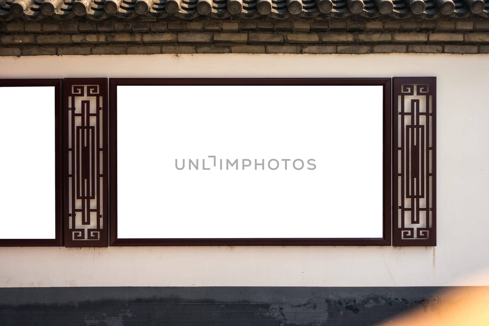 Billboard Rectangular White Mockup City Advertisement