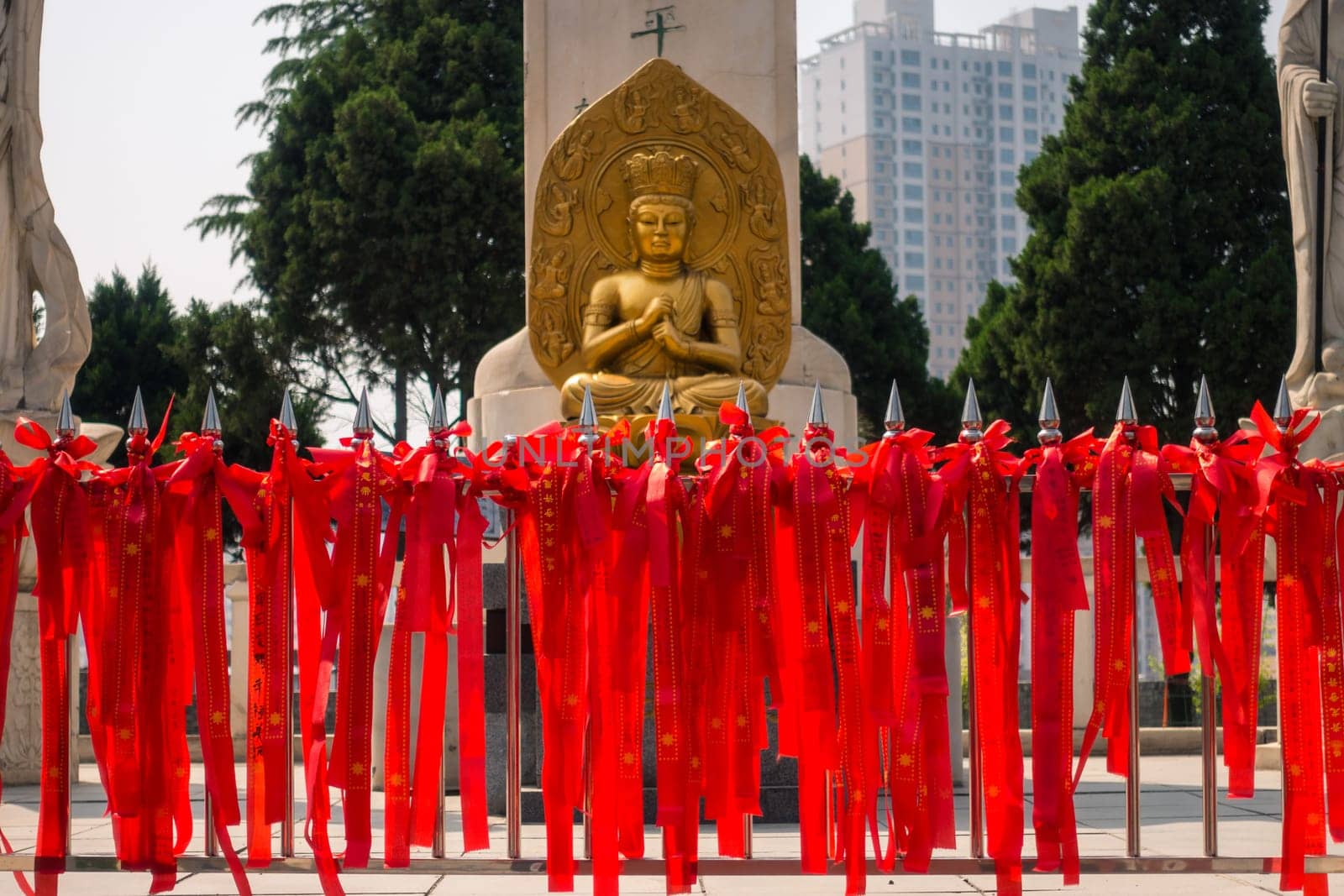 Buddha Statue in an Ancient Chinese Temple