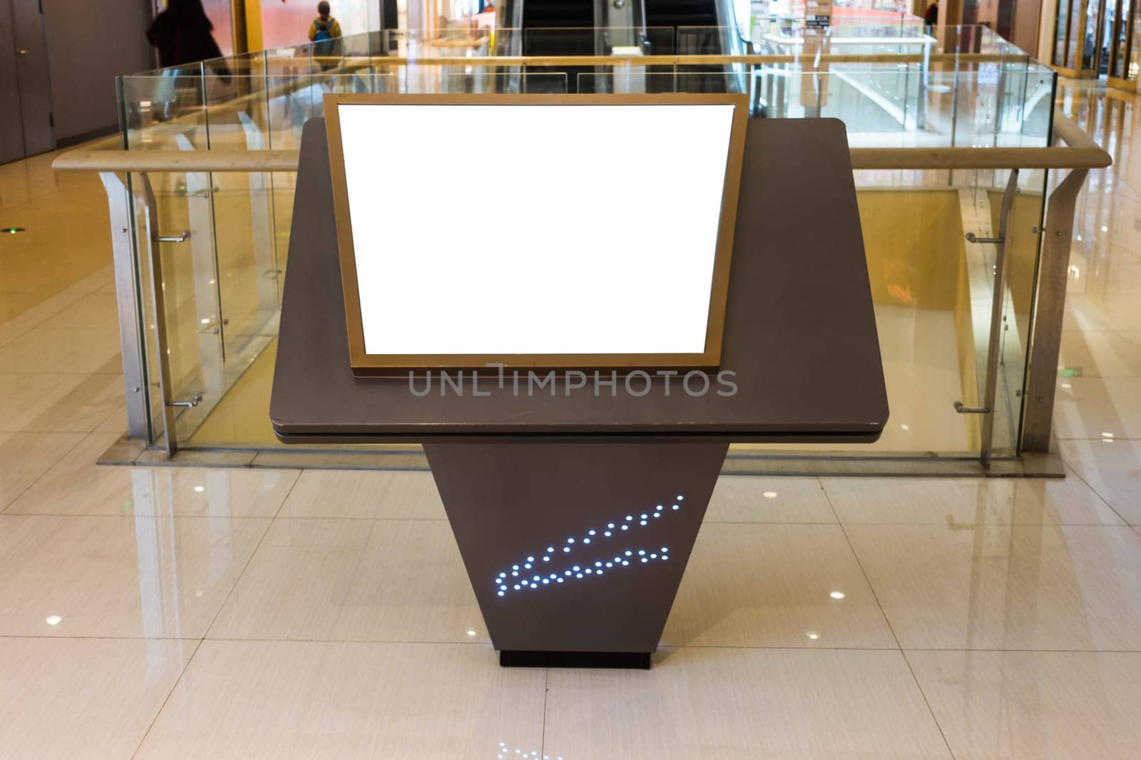 Urban Billboard Rectangular White Mockup City Advertisement