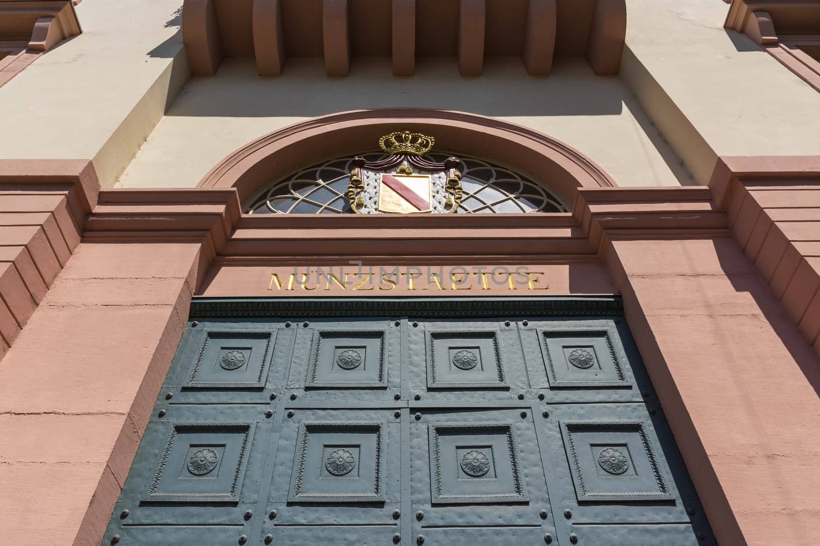Karlsruhe Munzstaette Coin Factory Facility Entrance Front Facade Building City Urban