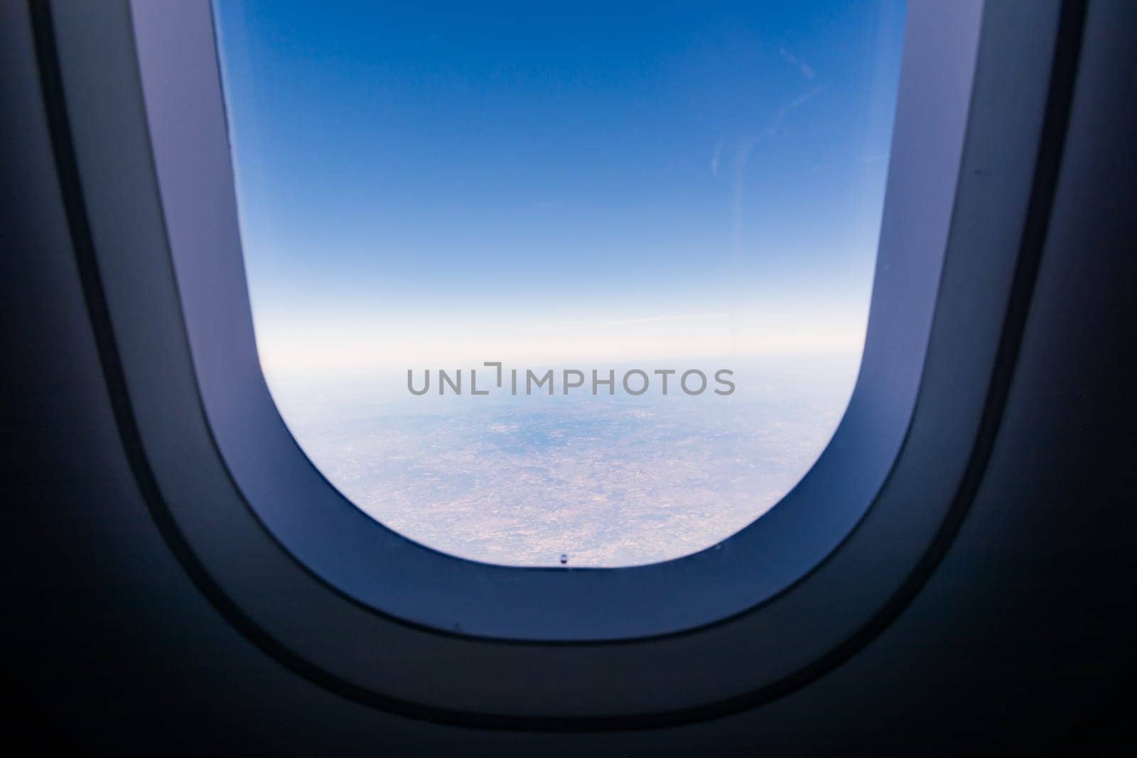 Airplane Window Closeup Interior Aircraft Wall