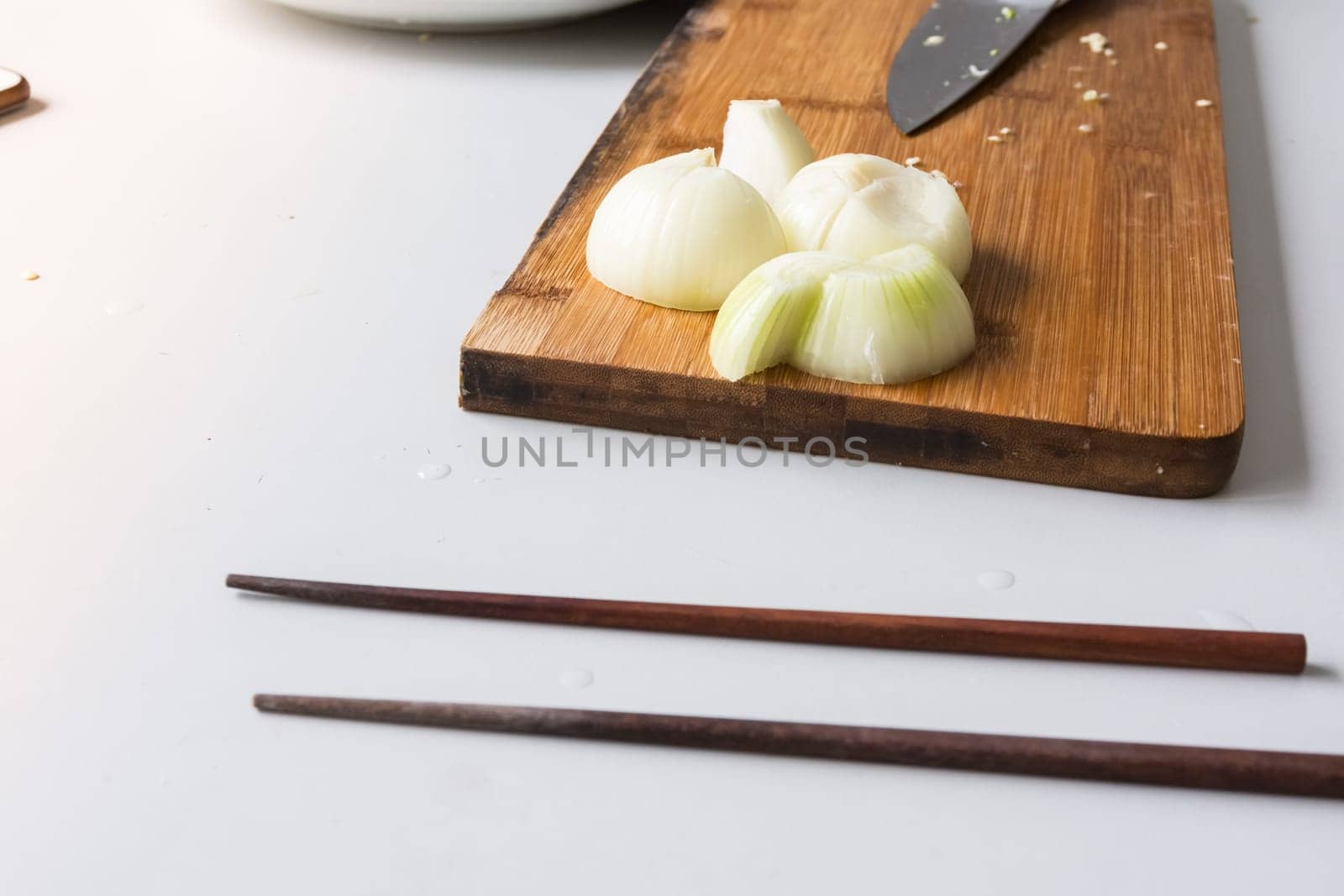 Asian Cooking Cuisine Vegetables Meats Closeup Eating Delicious Homemade