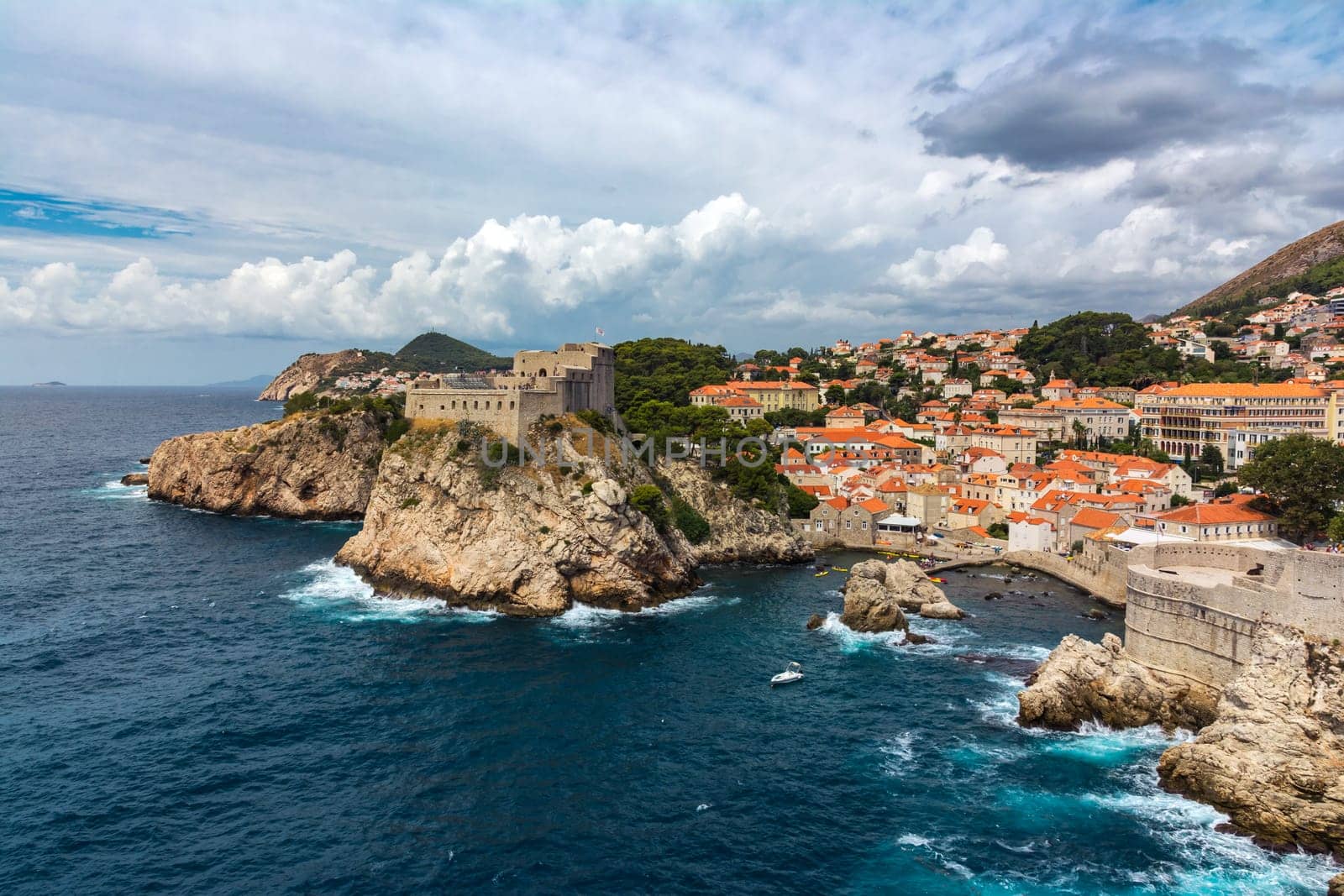 Lovrijenac in Dubvronik Croatia Western Landscape Old Town Architectural Landmark Outdoor Panorama