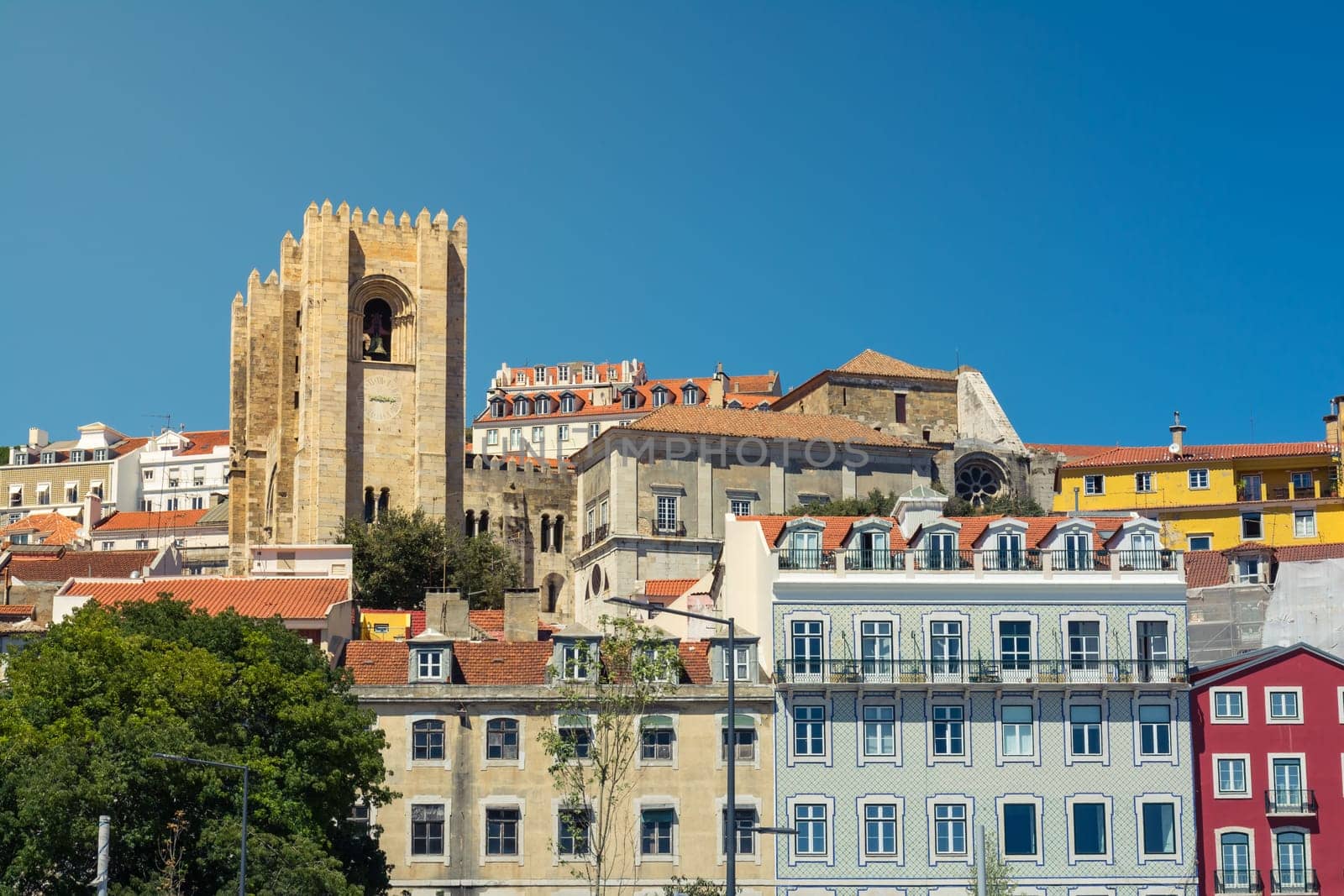 Lisbon Portugal Alfama European Historic Location Vacation Destination Landscape Old Town