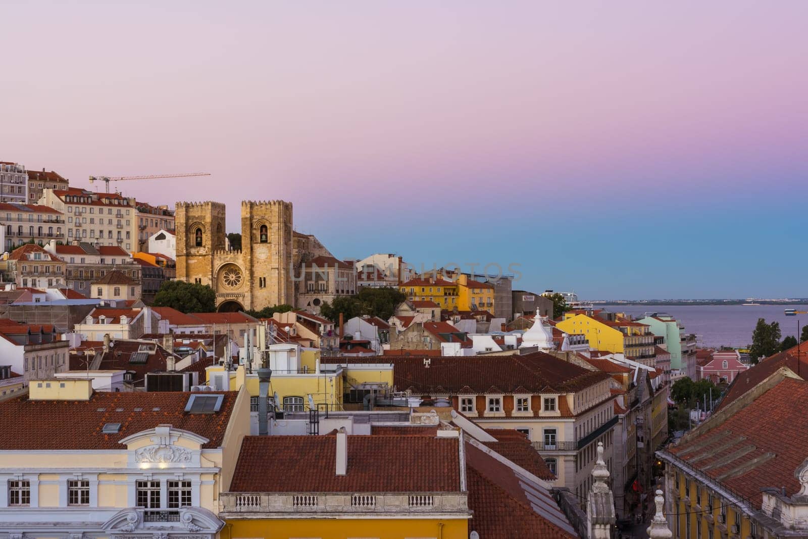 Lisbon Portugal Alfama European Historic Location Vacation Destination Landscape Old Town