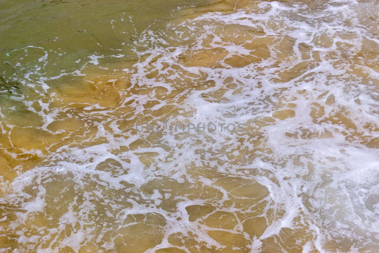 Beach Ocean Water Closeup Texture Foaming Ripples Splashing