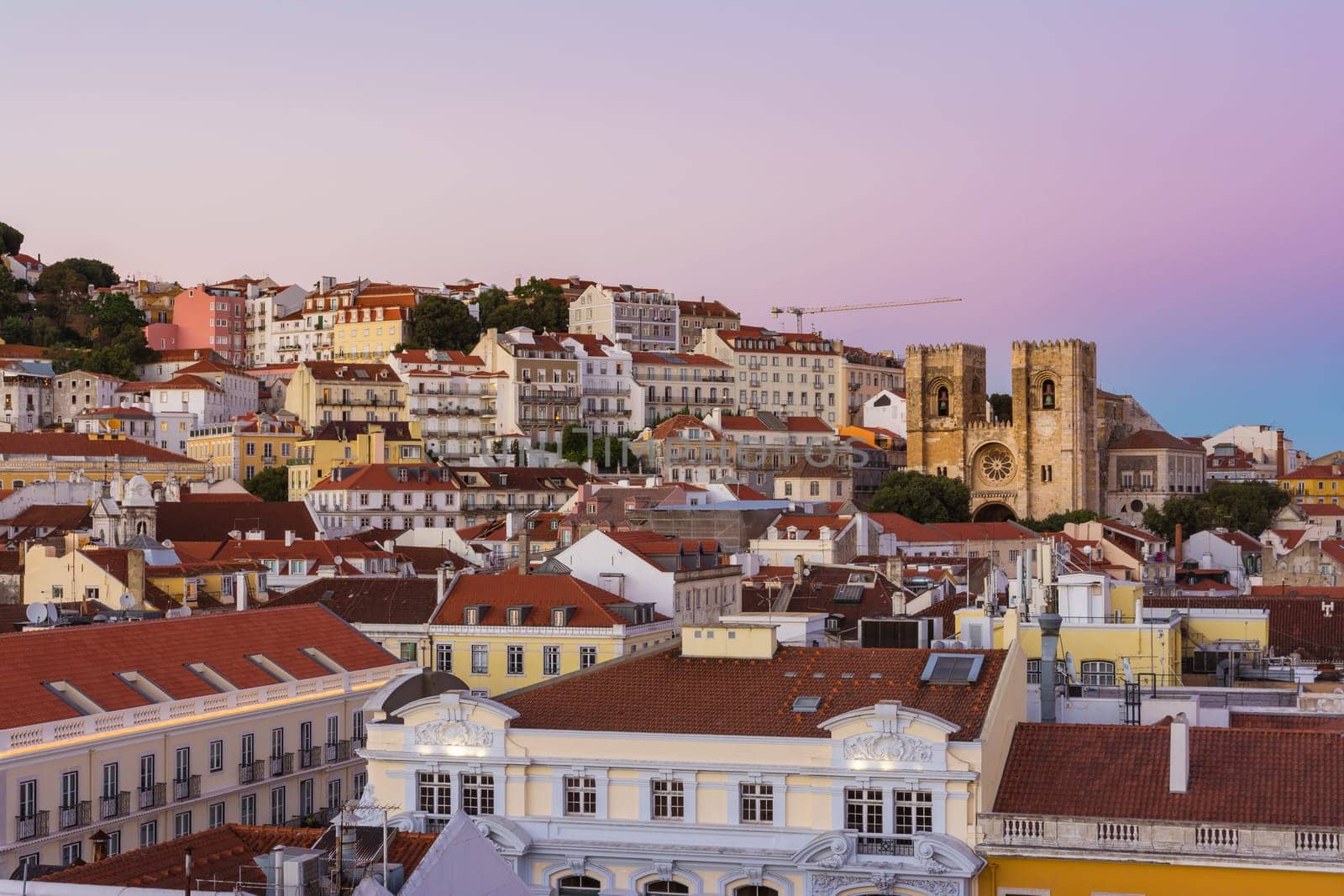 Lisbon Portugal Alfama European Historic Location Vacation Destination Landscape Old Town