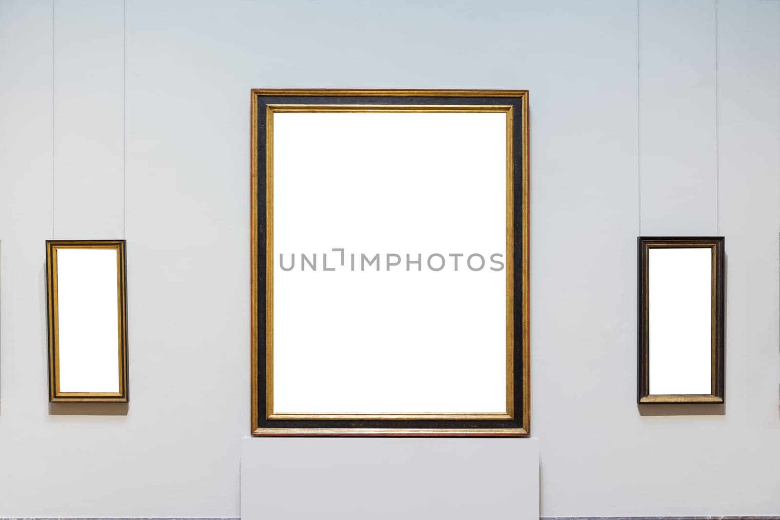 Blank Art Museum Isolated Painting Frame Decoration Indoors Wall White Template
