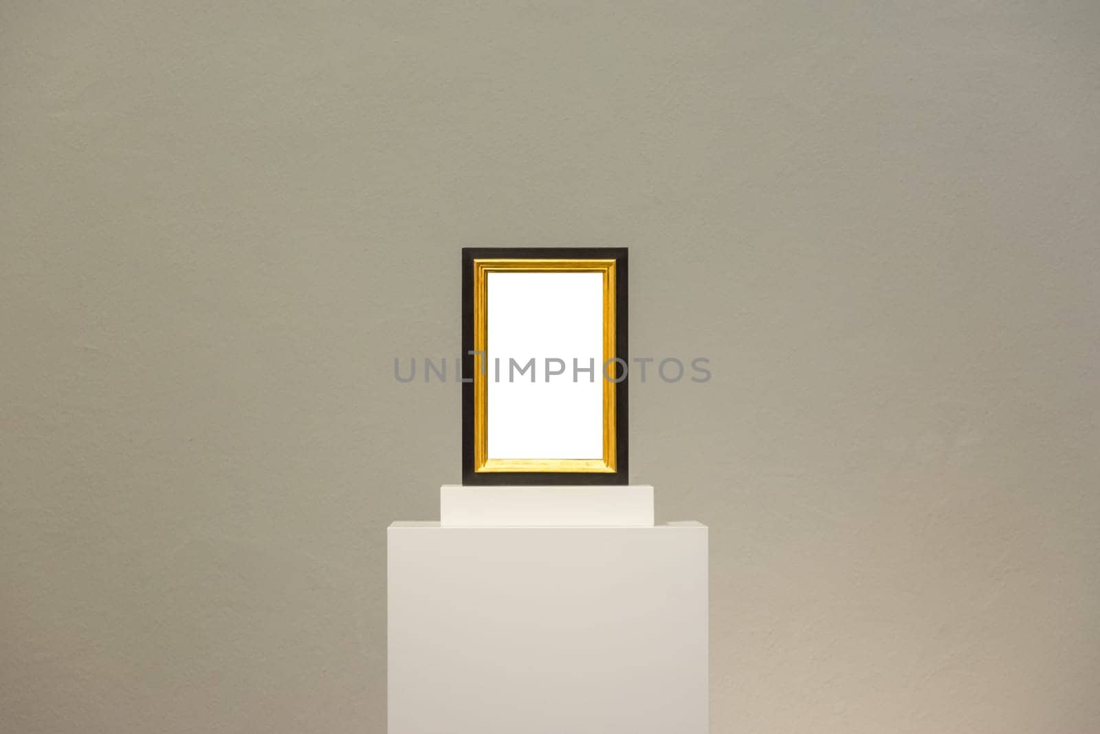 Blank Art Museum Isolated Painting Frame Decoration Indoors Wall White Template