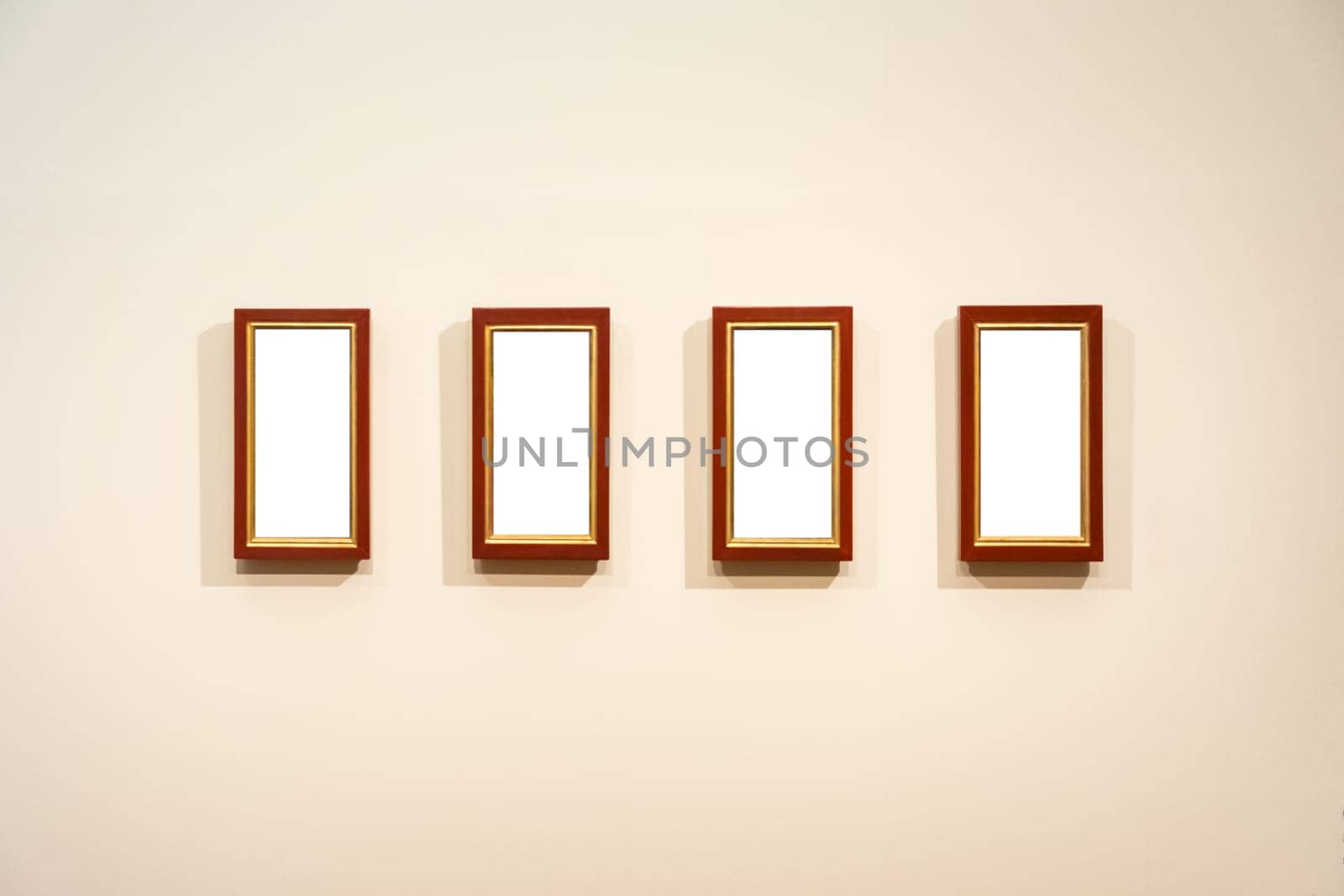 Blank Art Museum Isolated Painting Frame Decoration Indoors Wall White Template