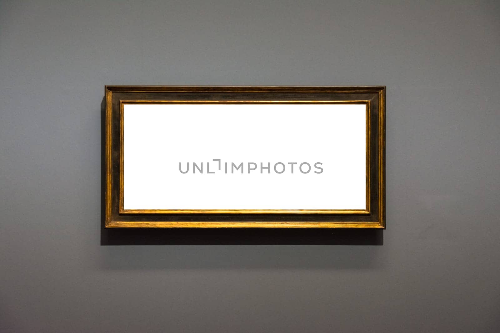 Blank Art Museum Isolated Painting Frame Decoration Indoors Wall White Template