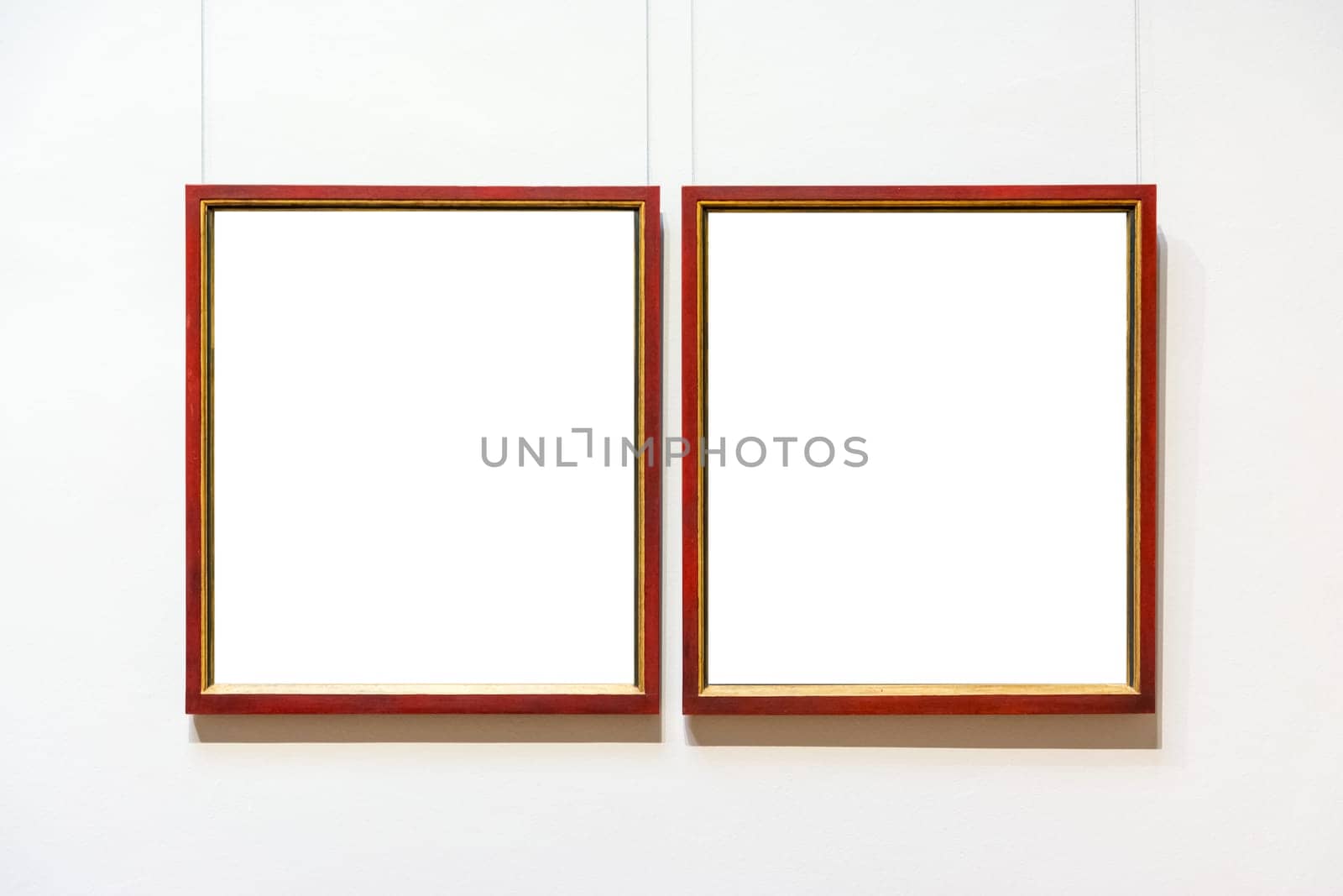 Blank Art Museum Isolated Painting Frame Decoration Indoors Wall White Template