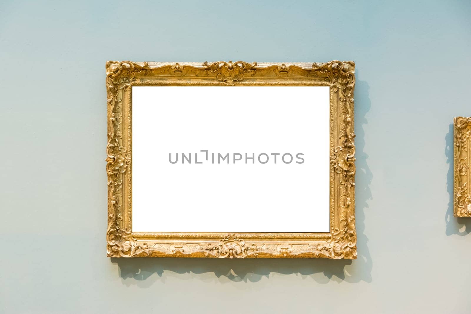 Blank Art Museum Isolated Painting Frame Decoration Indoors Wall White Template